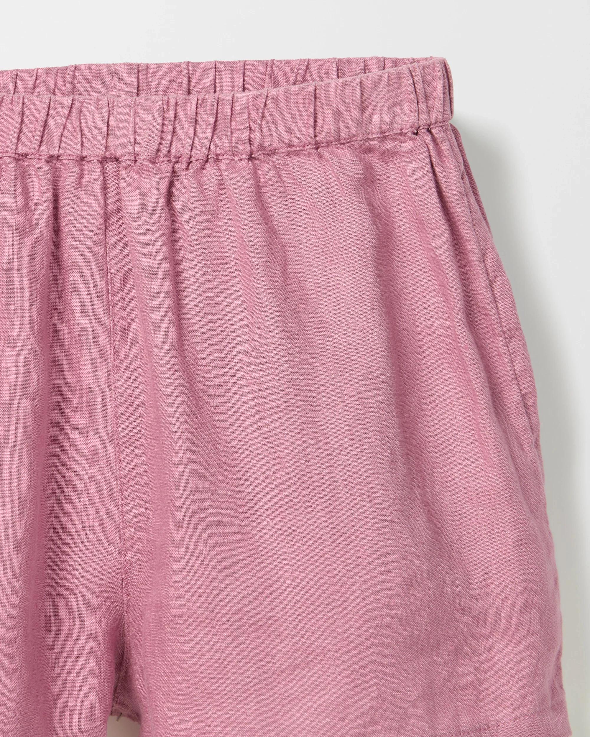 3 Target European Linen Shorts PURPLE, 3 of 3