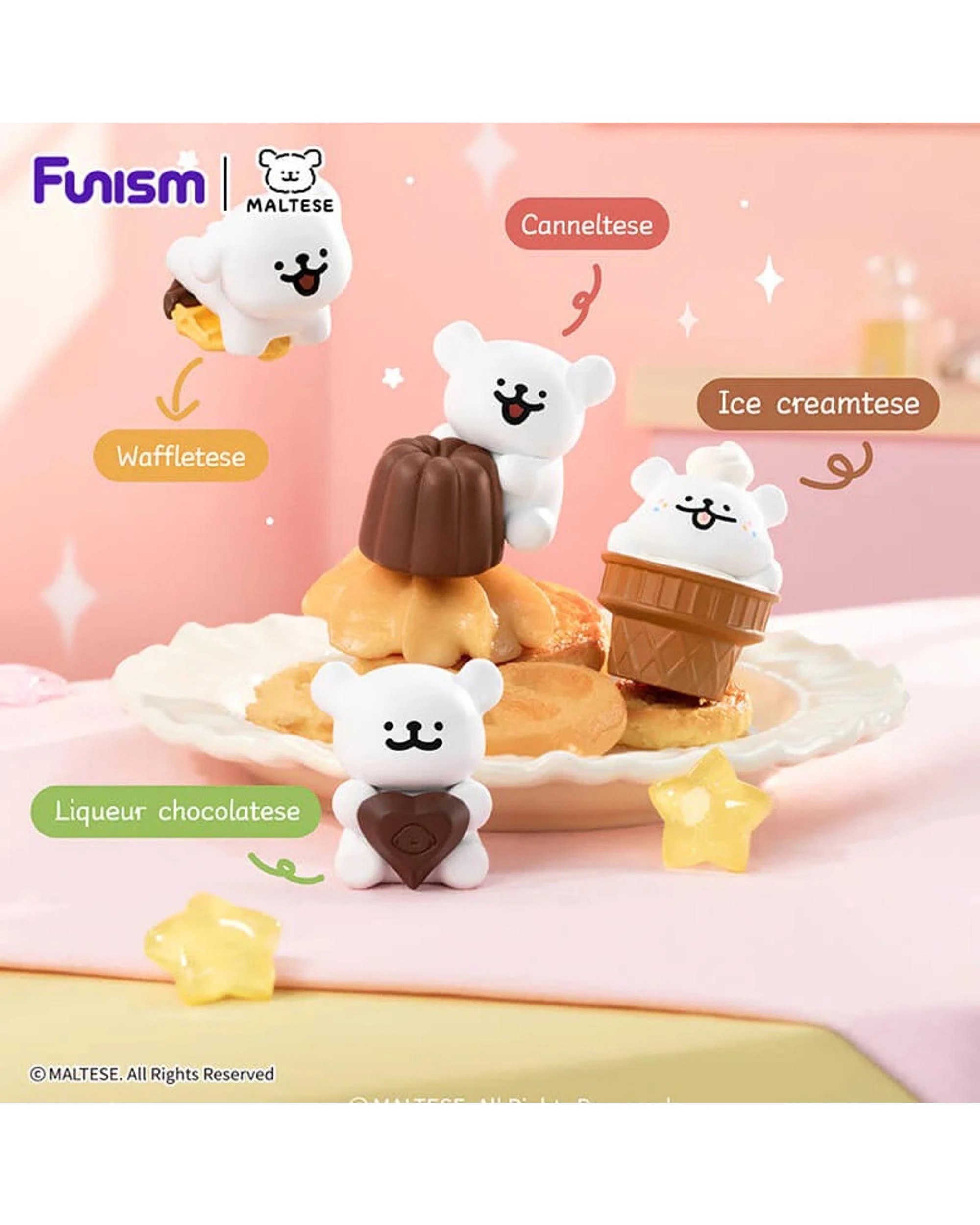 3 Funism Maltese Sweet Box Series Puppy Face Blind Box, 3 of 8