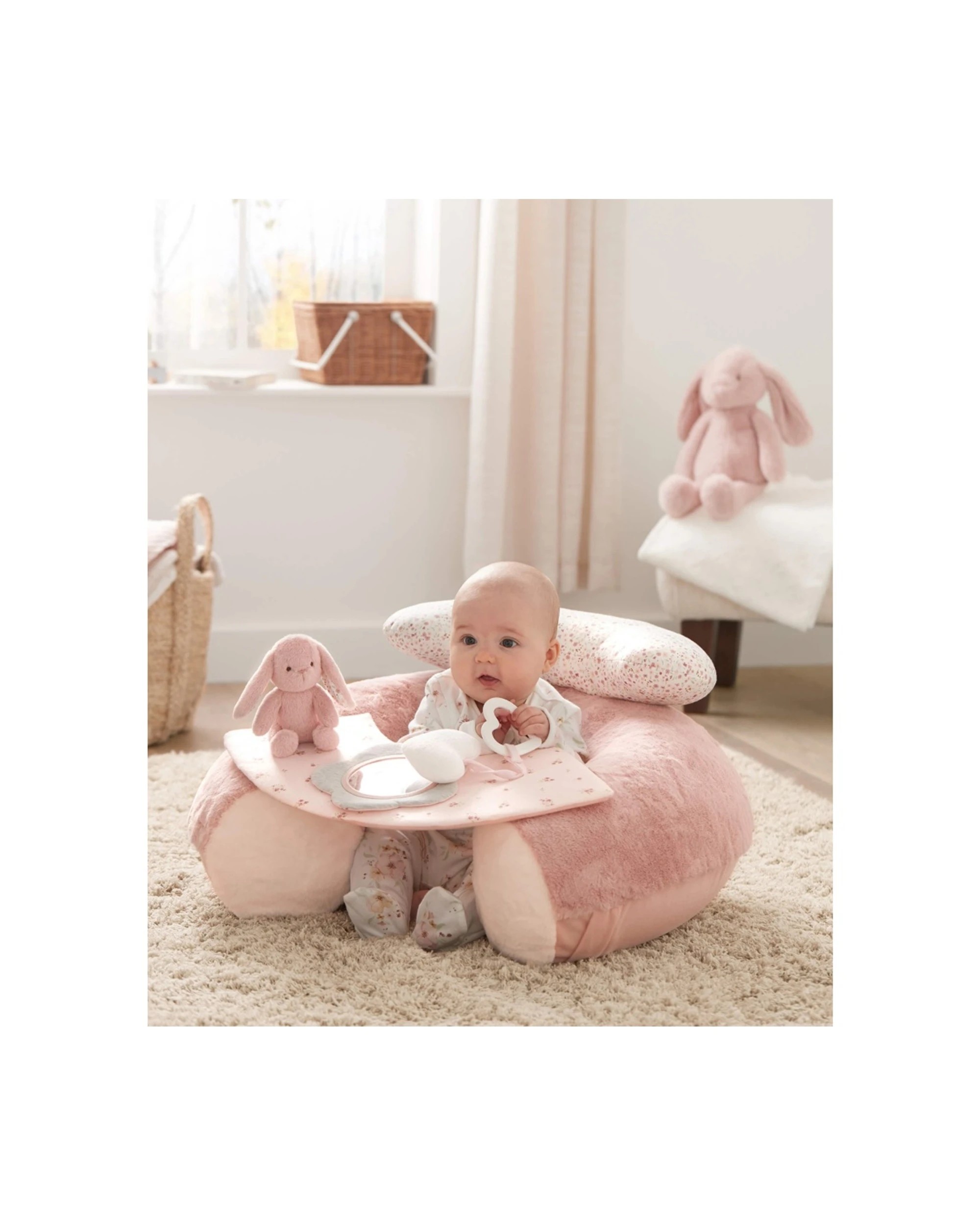 3 Mamas & Papas Australia 3pc Playmat Bundle Wish Upon A Cloud Tummy Time Set - Pink, 3 of 4