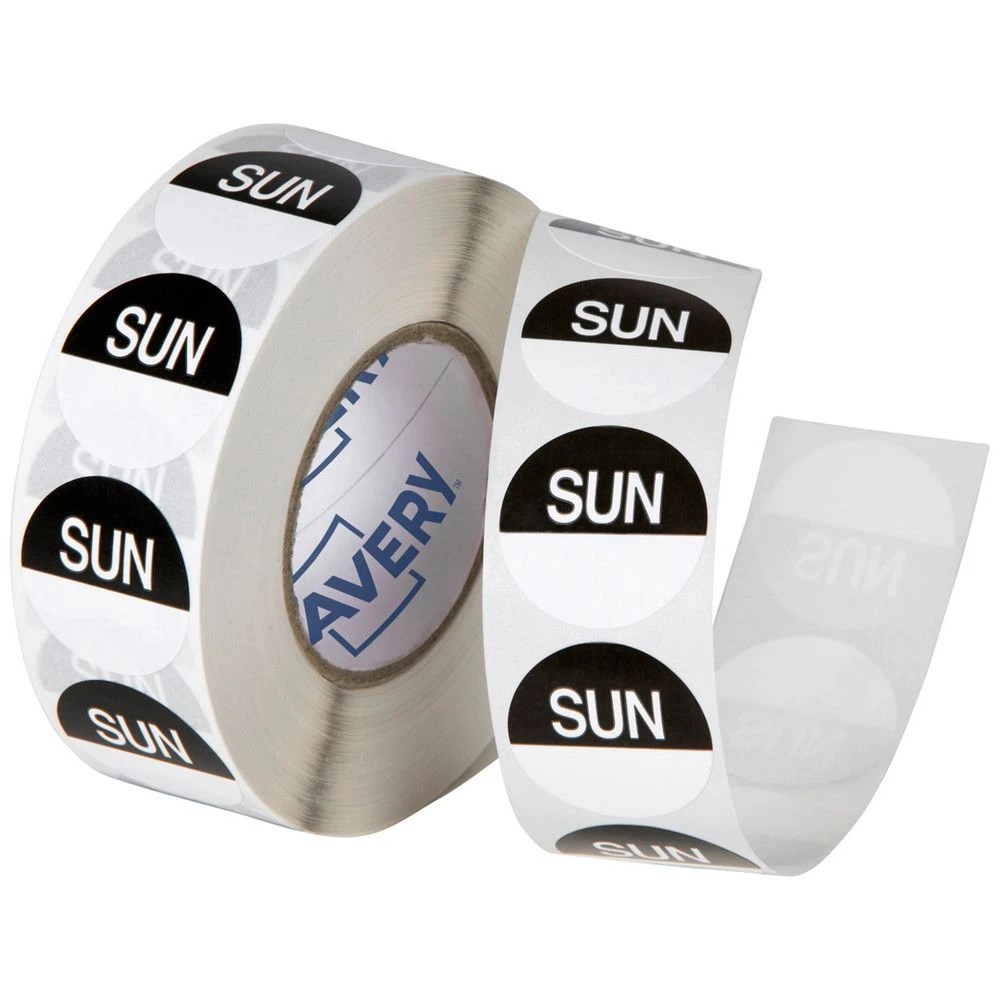 1 Avery Sunday Labels 24mm 1000 Pack, 1 of 2