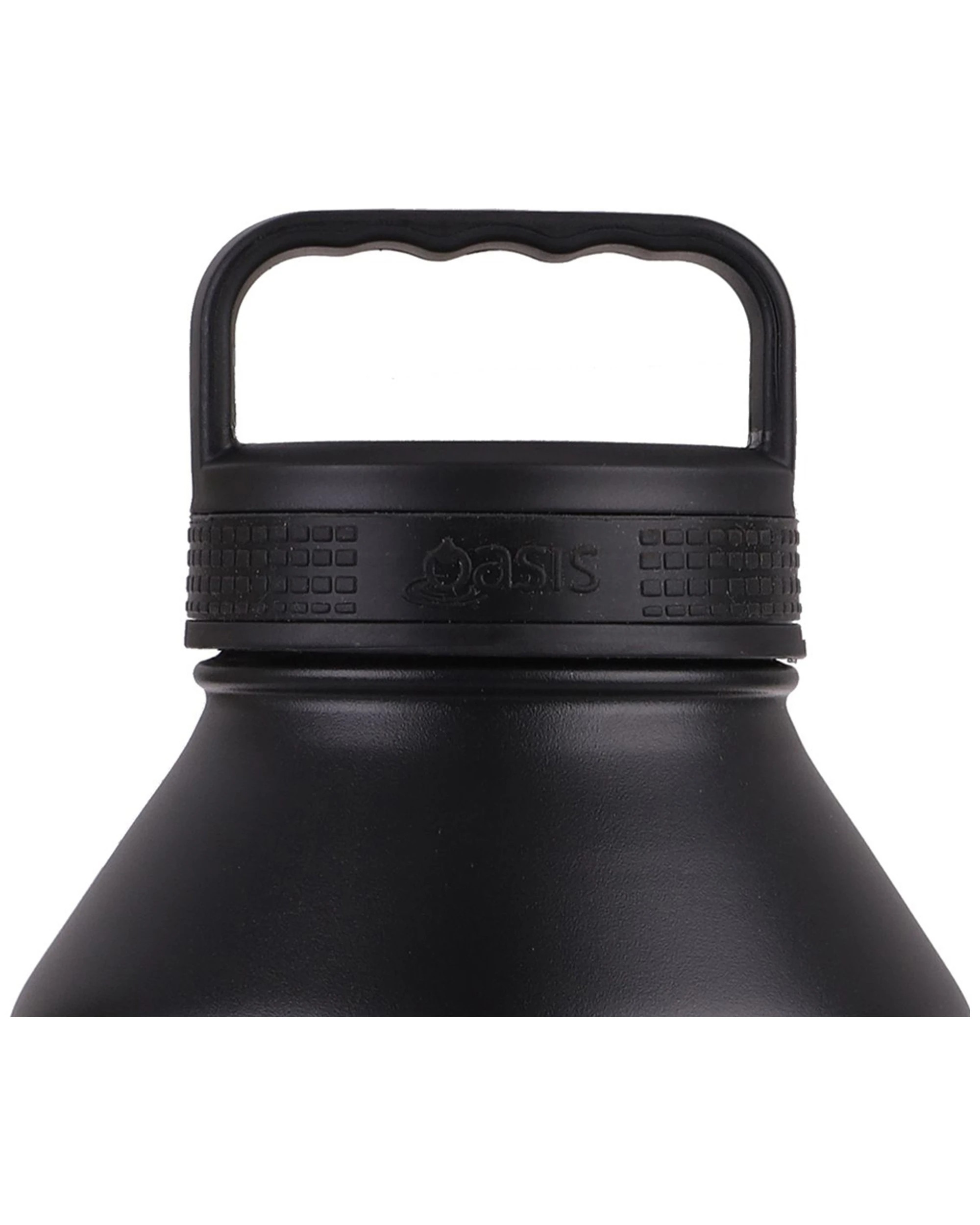 5 Oasis 1.9l Double Wall Insulated Titan Drink Water Bottle Stainless Steel Black
 - Black, 5 of 6