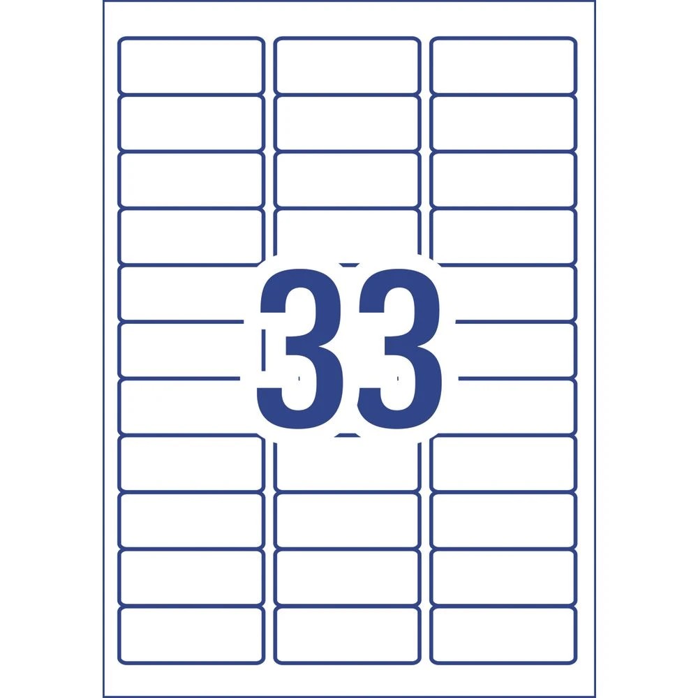 3 Avery 33UP Inkjet Laser General Use Labels White 100 Sheets, 3 of 4