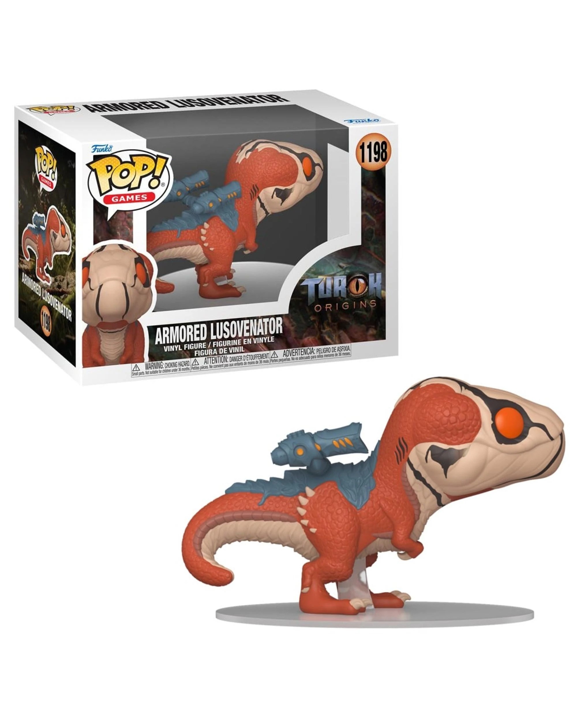 1 Turok Origins Armored Lusovenator Funko POP! Vinyl, 1 of 3