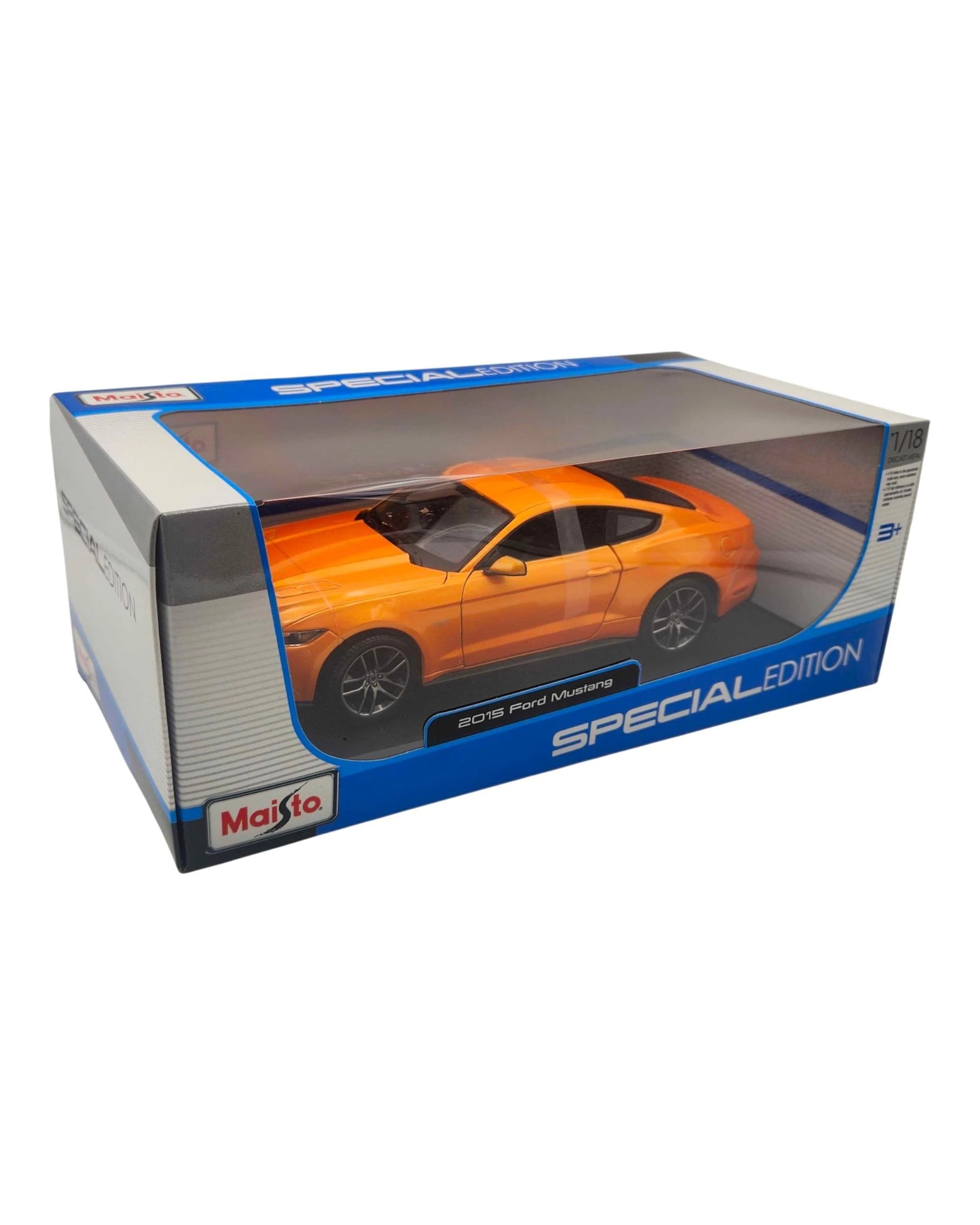 3 Maisto Ford Mustang 1:18 Scale Coupe Metallic Orange Special Edition, 3 of 5