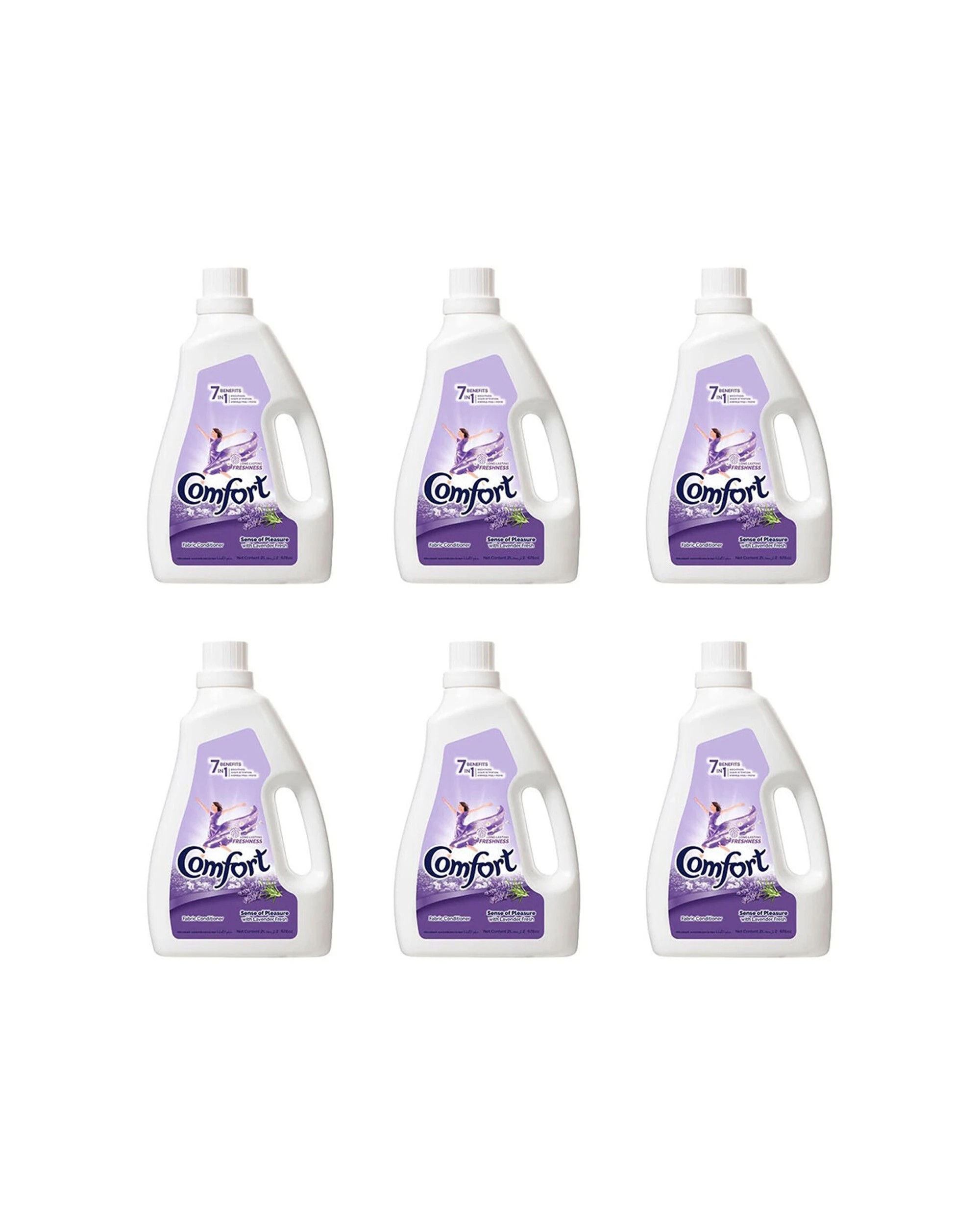 1 Comfort 6PK Dilute 7in1 Fabric Conditioner Lavender Fresh 2L Pack Value Set - White, 1 of 1