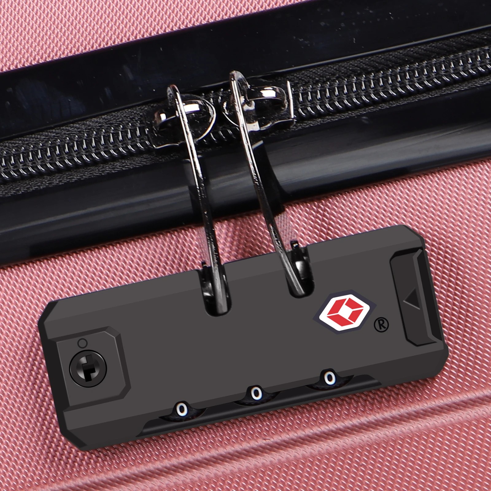 5 Alfordson Luggage 3PCS Set Suitcase Trolley TSA Carry on Hard Case - Pink, 5 of 10