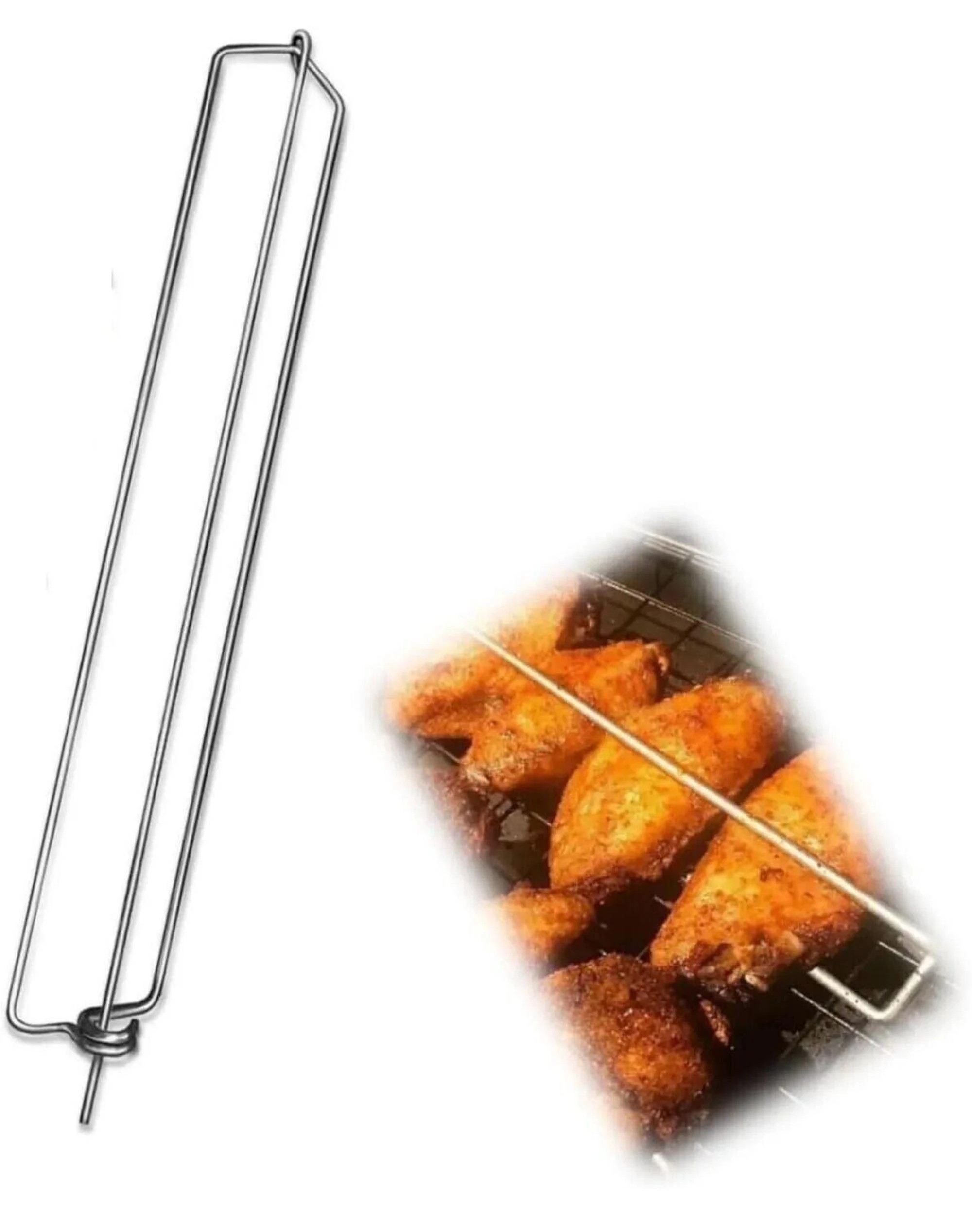 2 Flaming Coals BBQ Chicken Wing Grilling Rack, 2 of 5