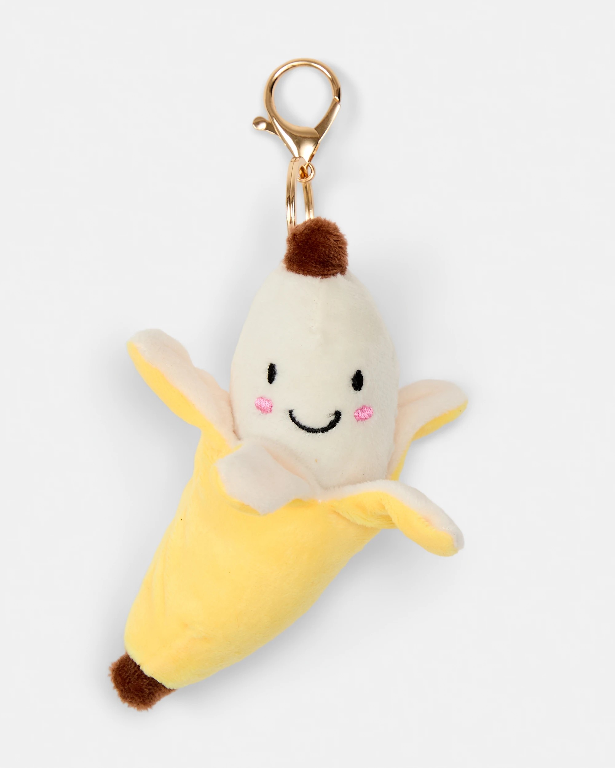 2 Fluffy Banana Charm Keyring, 2 of 3
