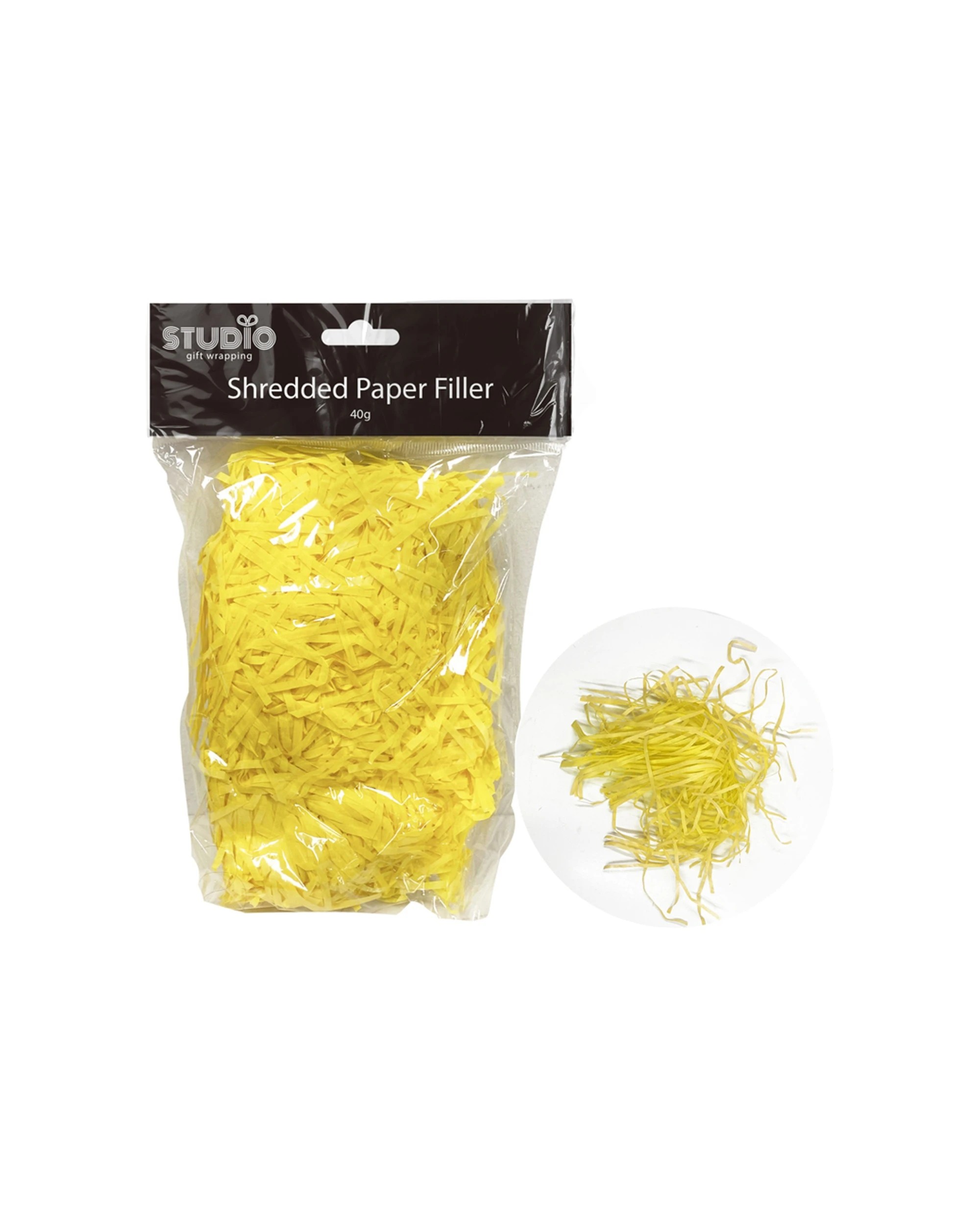 3 Studio Gift Wrapping 40g Filler/shredded Paper Yellow Decoration Present Decor
 - Yellow, 3 of 3