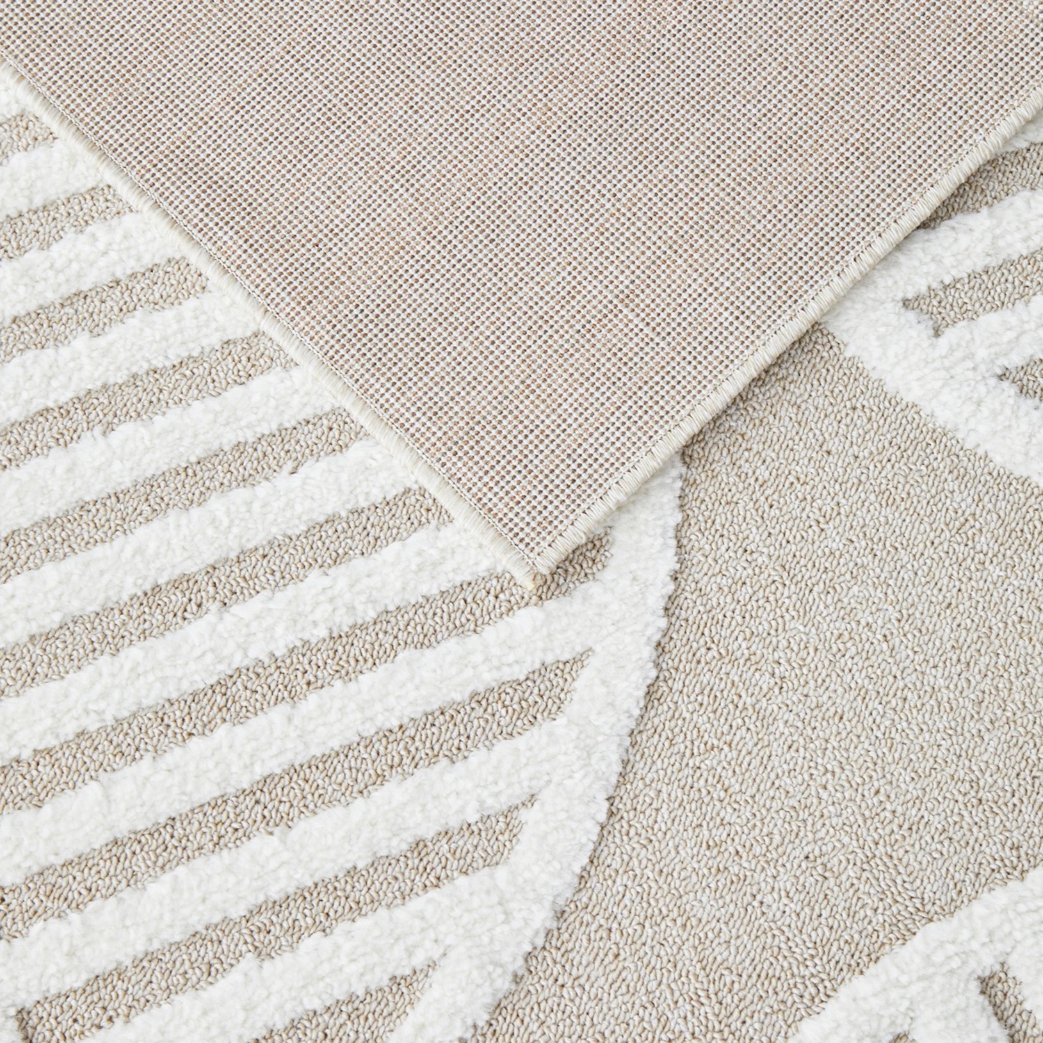 5 Common Ground Rugs Nirvana Leo 300x80cm - Medium Runner Power Loomed Pet Friendly Rug - Beige, 5 of 7