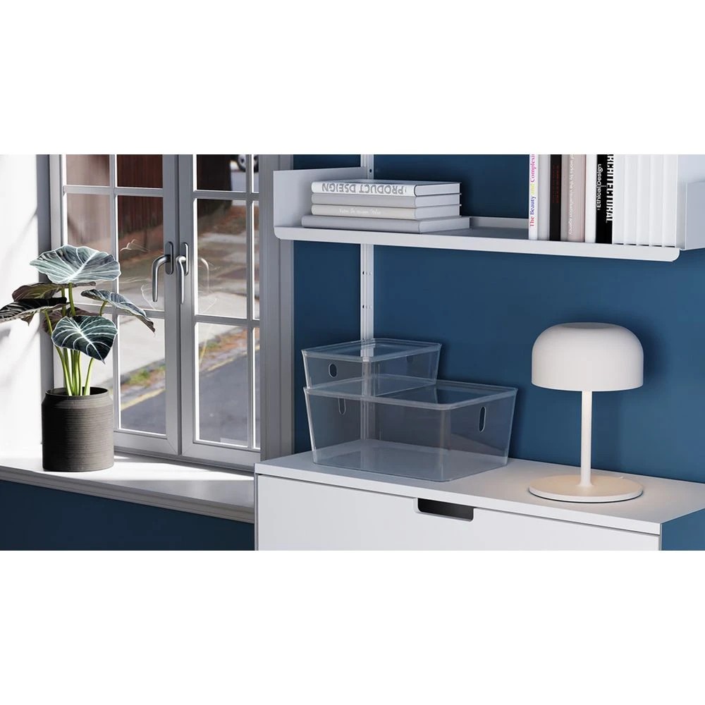 4 Otto 2.4L PET Modular Basket Medium Low Clear, 4 of 5