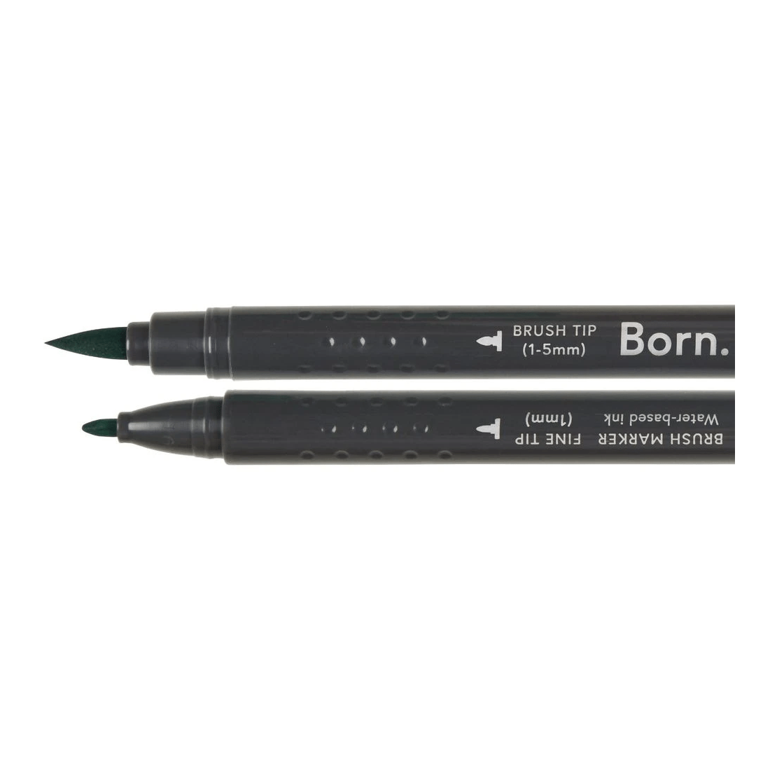 2 Born Professional Brush Dual-Tip Marker Jade Green G190, 2 of 4