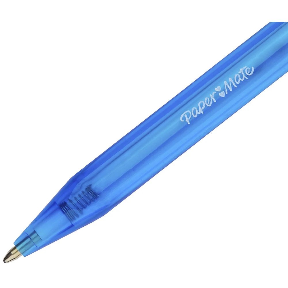 3 Paper Mate Inkjoy 100RT Ballpoint Pens Blue 10 Pack, 3 of 5