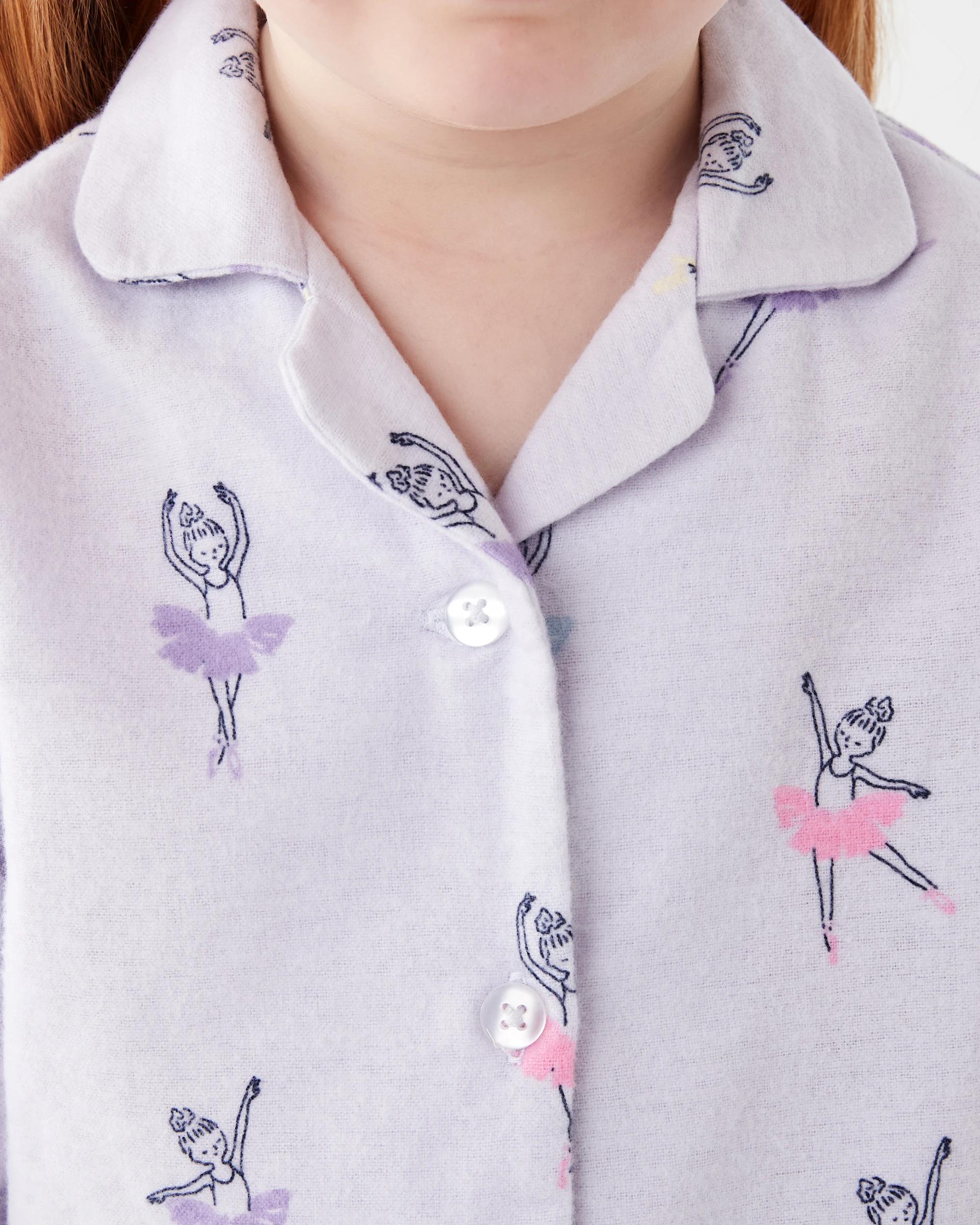 4 Flannel Pyjama Set Pur Ballet, 4 of 9