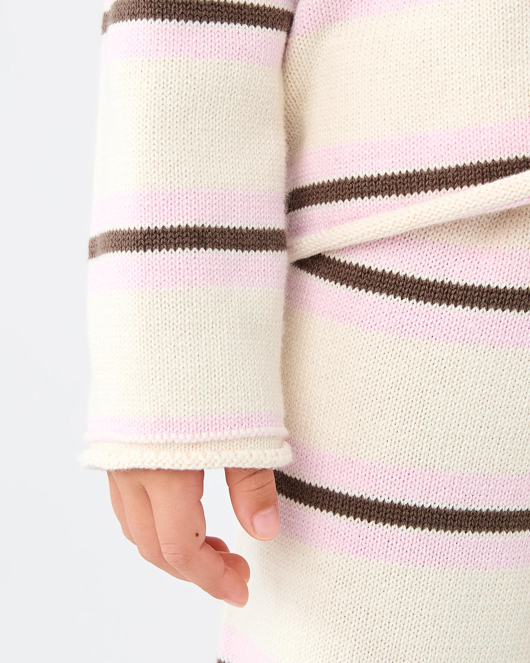 5 Top and Pants Knit Set Bge Stripe, 5 of 7