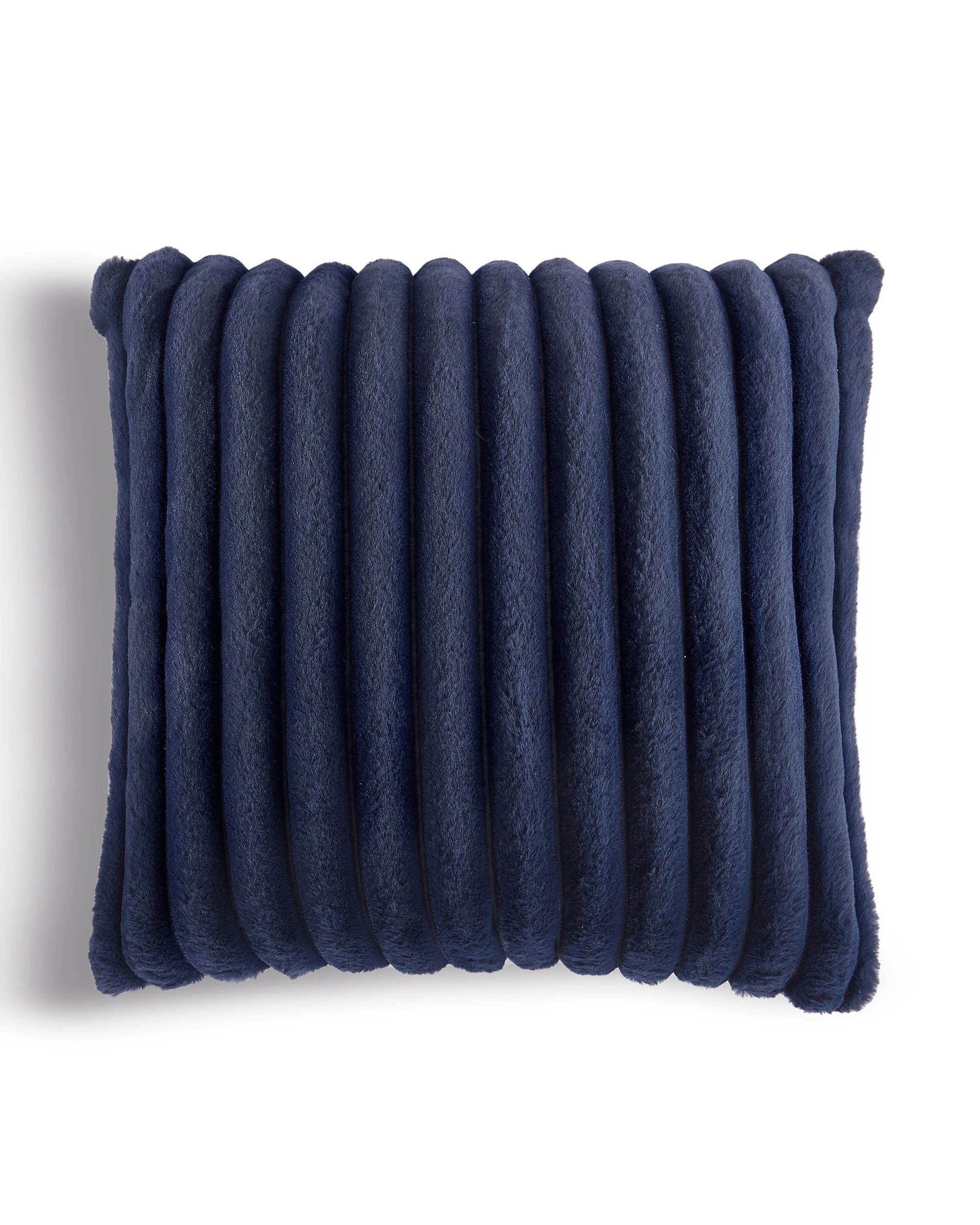 2 Dreamaker Chunky Embossed Fleece Cushion 50x50cm - Midnight Blue, 2 of 6