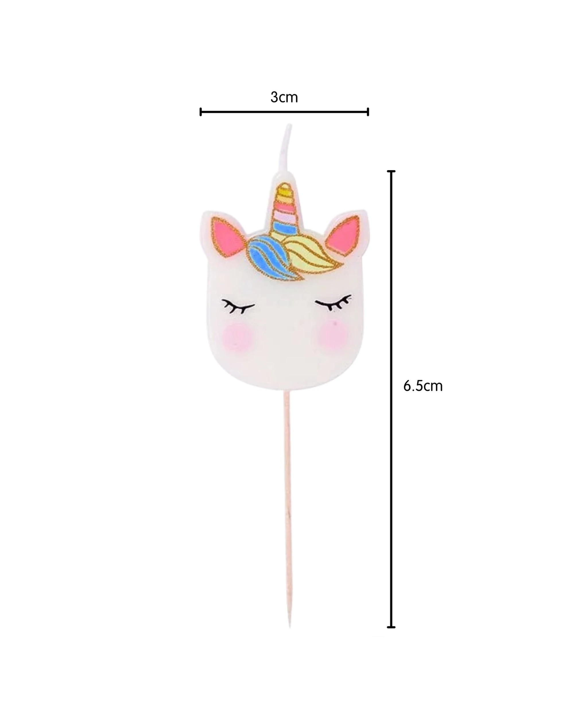 4 Talking Tables We Heart Unicorn Cake Candles Set of 5 - Multi, 4 of 6
