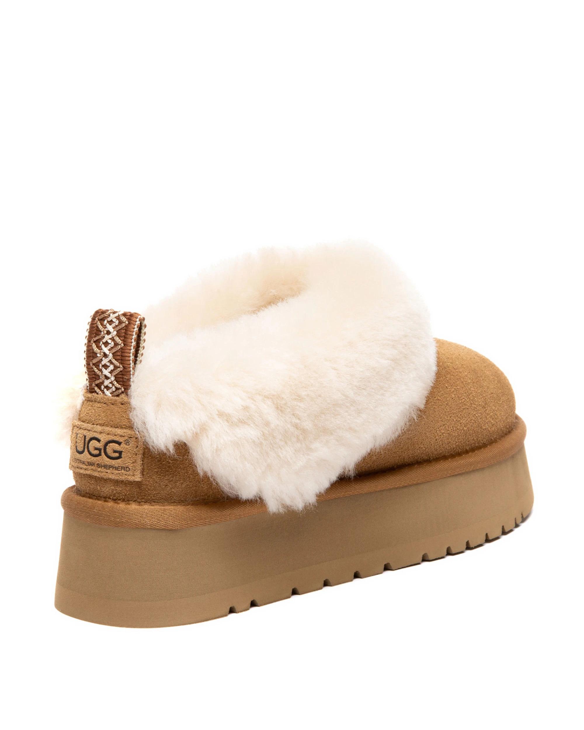3 Australian Shepherd UGG Womens Glacial Slippers CHESTNUT/BROWN, 3 of 5