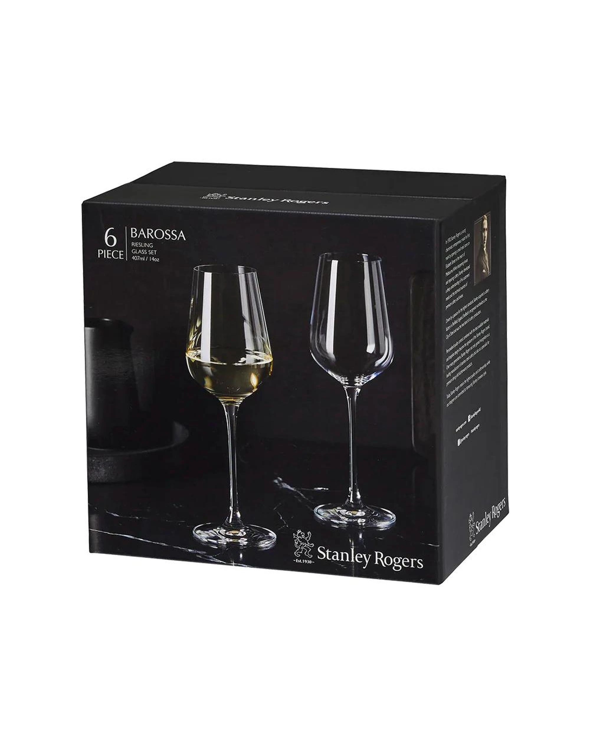 1 Stanley Rogers Barossa Riesling Wine Glass 407ml  Set of 6 - Clear, 1 of 4