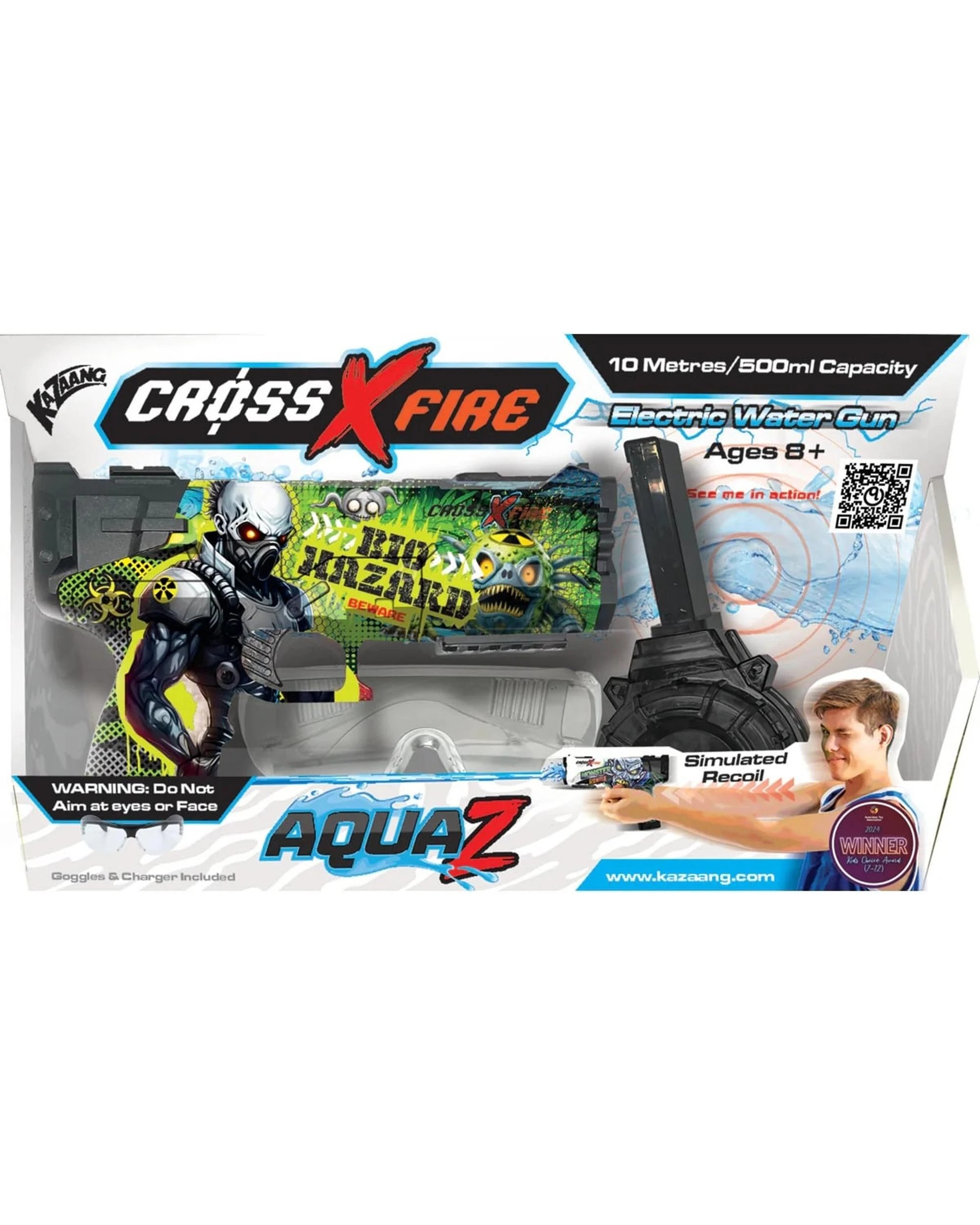 1 CrossXFire Aquaz Biohazard Electric Water Gun, 1 of 6