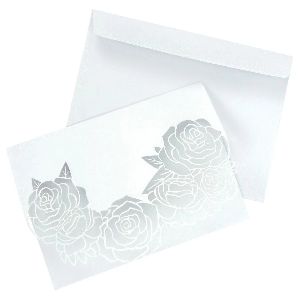 2 Quill Cards and Envelopes Rose Die Cut 125x175mm 15 Pack, 2 of 6