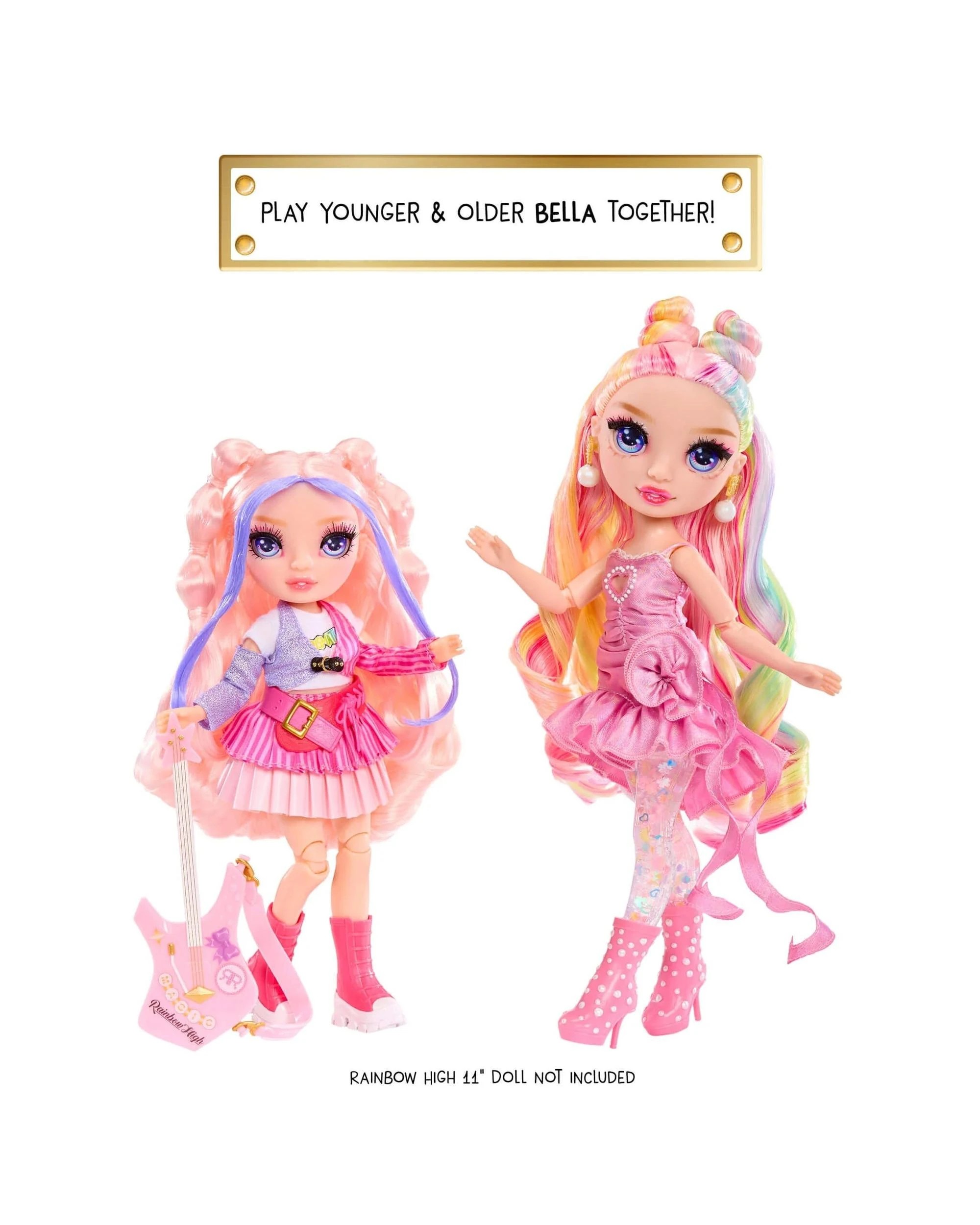 5 Rainbow High Junior High Rock Band Bella Parker Fashion Doll - Pink, 5 of 7