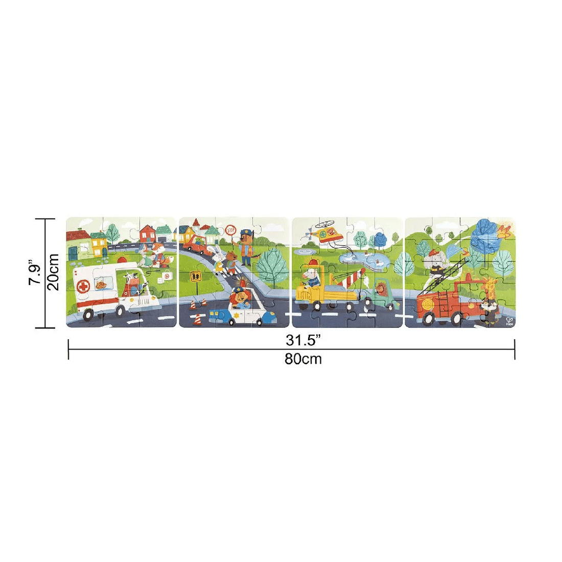 6 Hape Rescue Vehicles Puzzle Set, 6 of 7