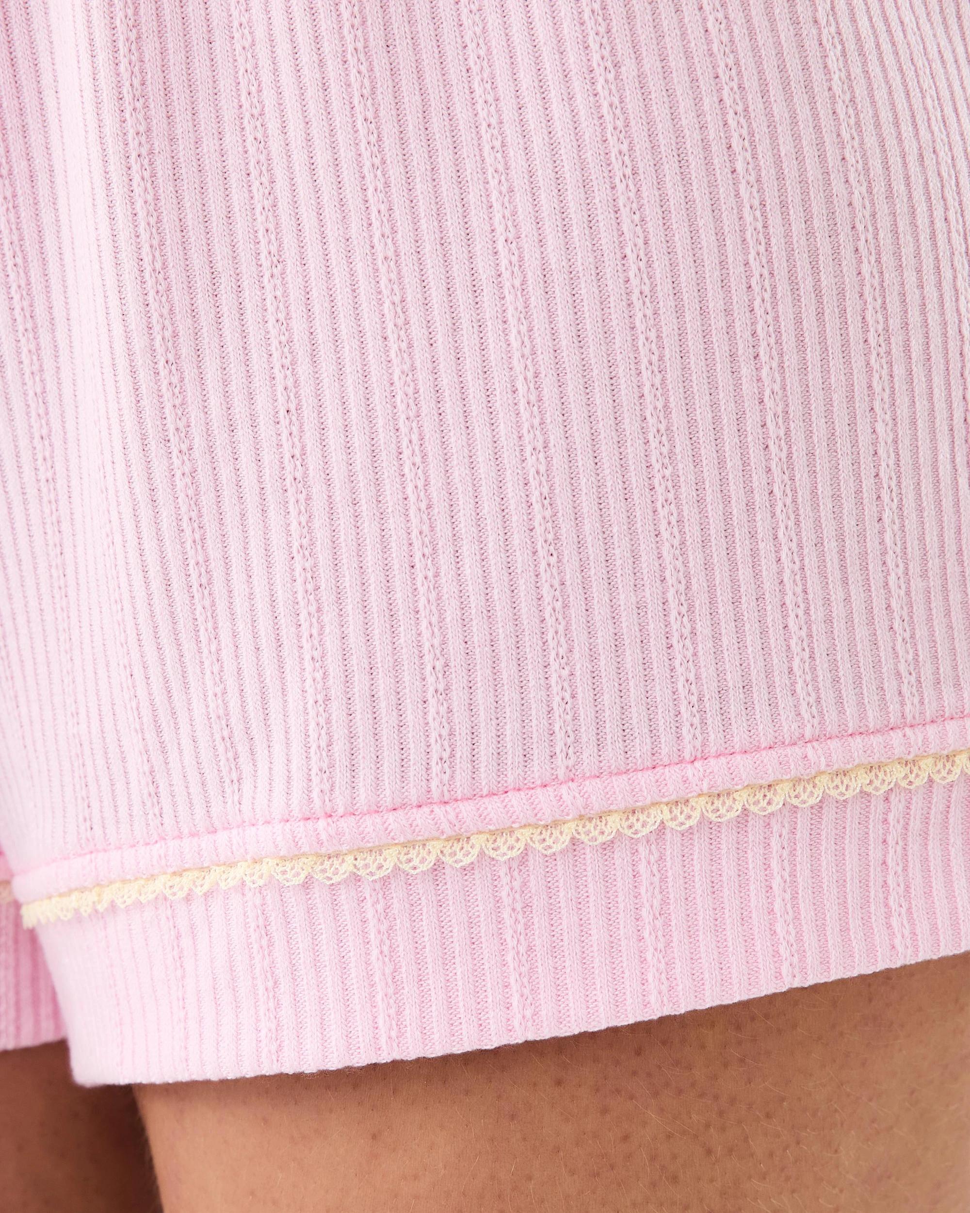 5 Pointelle Rib Shorts Pkldy Pink, 5 of 7