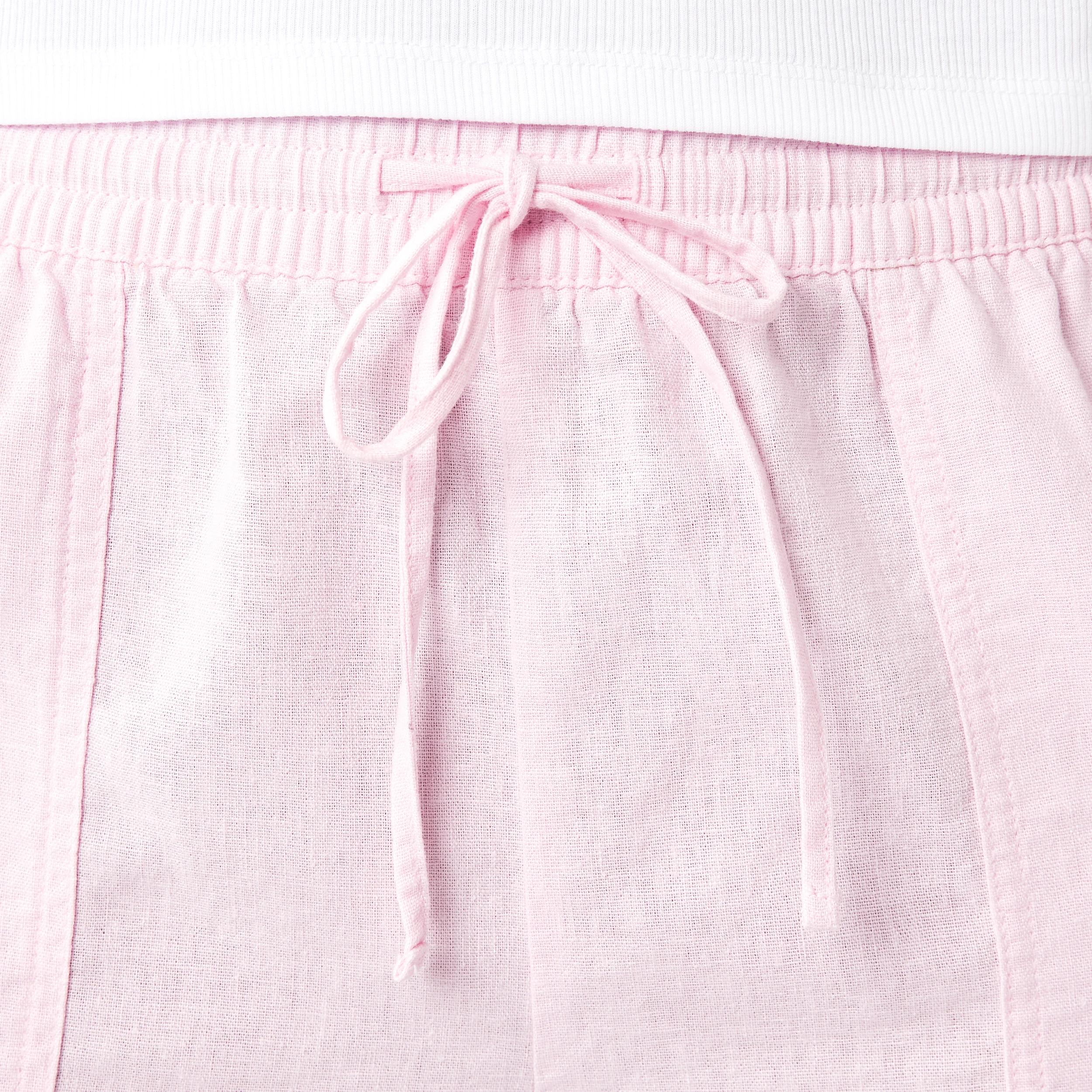 4 Linen Blend Patch Pocket Shorts Chery Pink, 4 of 6