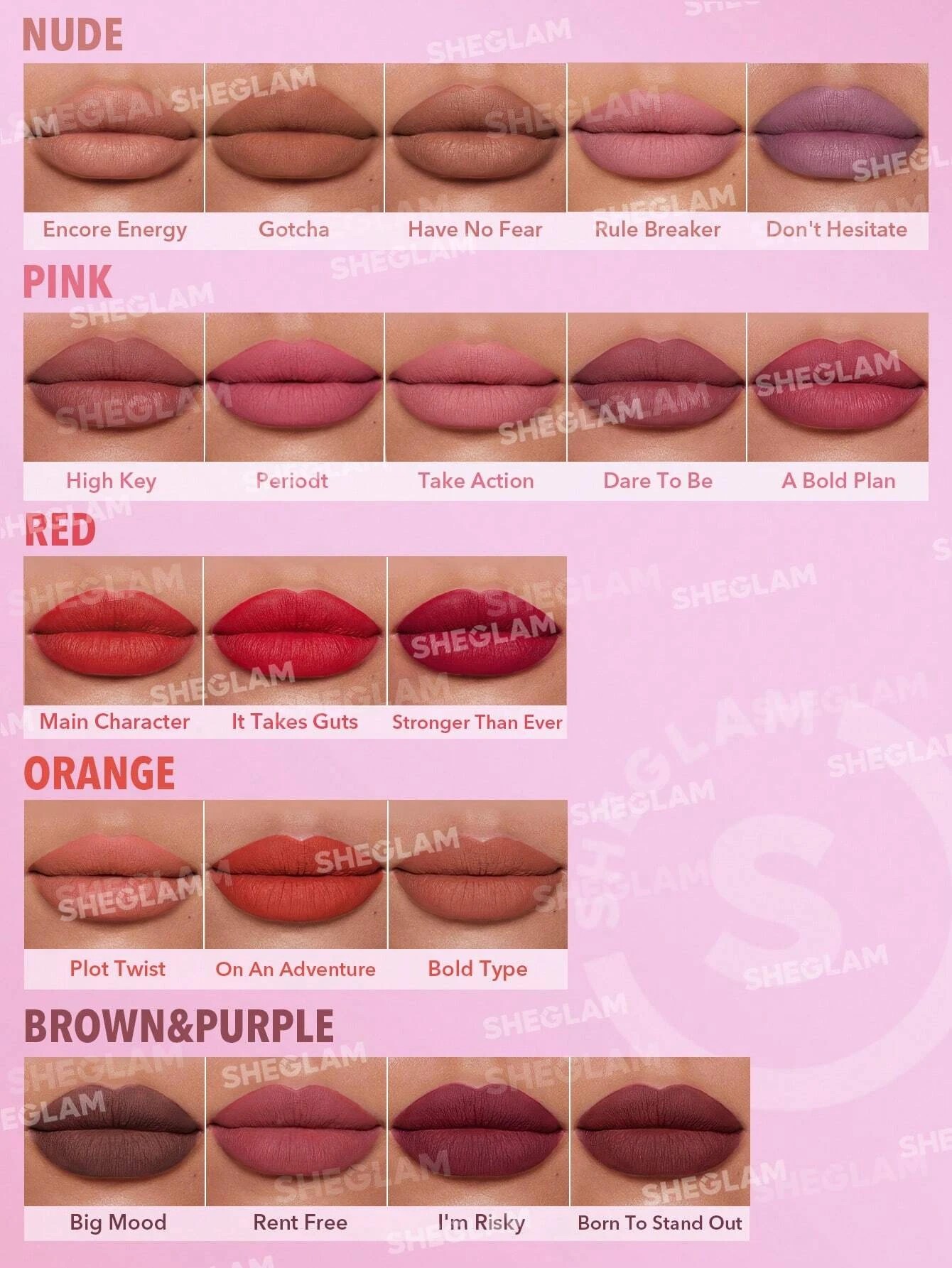 6 SHEGLAM Dynamatte Boom Long-lasting Matte Lipstick - Have No Fear, 6 of 7