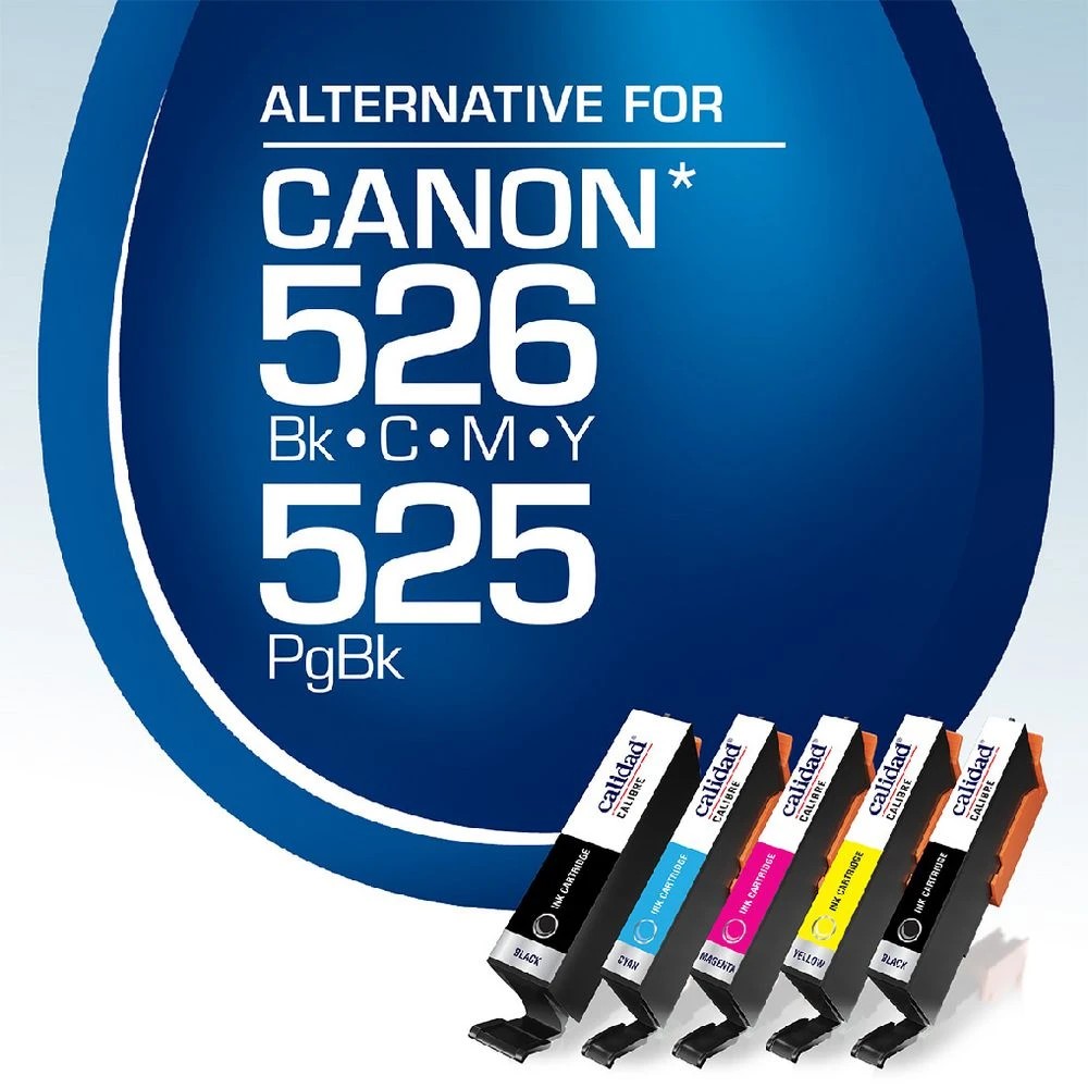 2 Calidad Compatible Canon 525 and 526 Ink Cartridges 5 Pack, 2 of 7