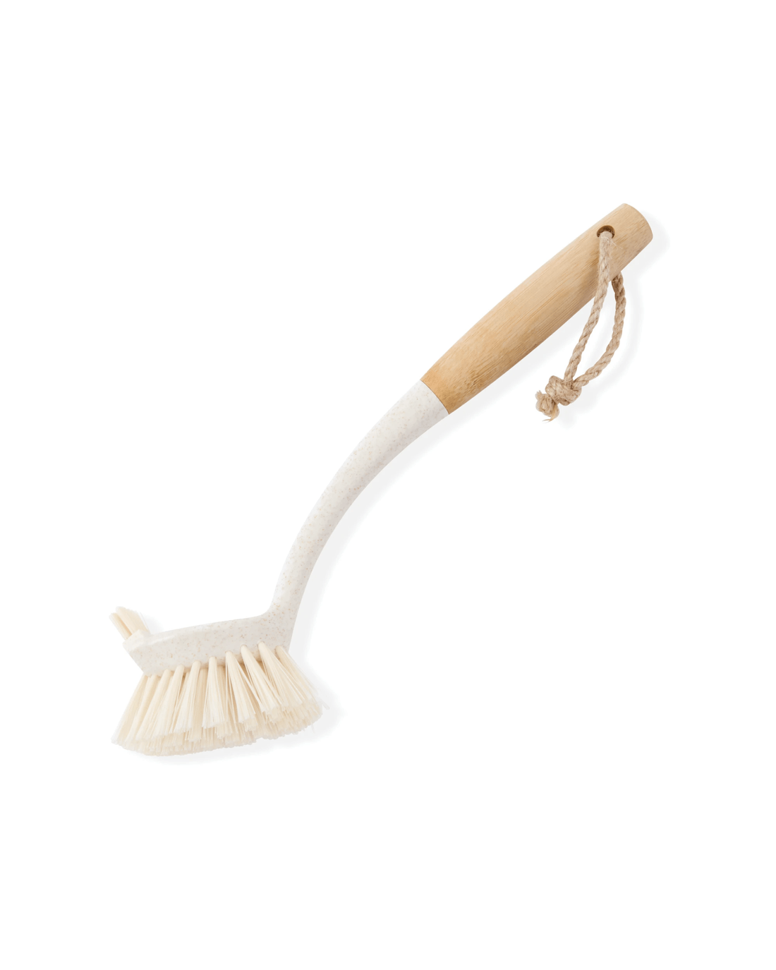 3 Bamboo Handle Scrubbing Brush - White, 3 of 5