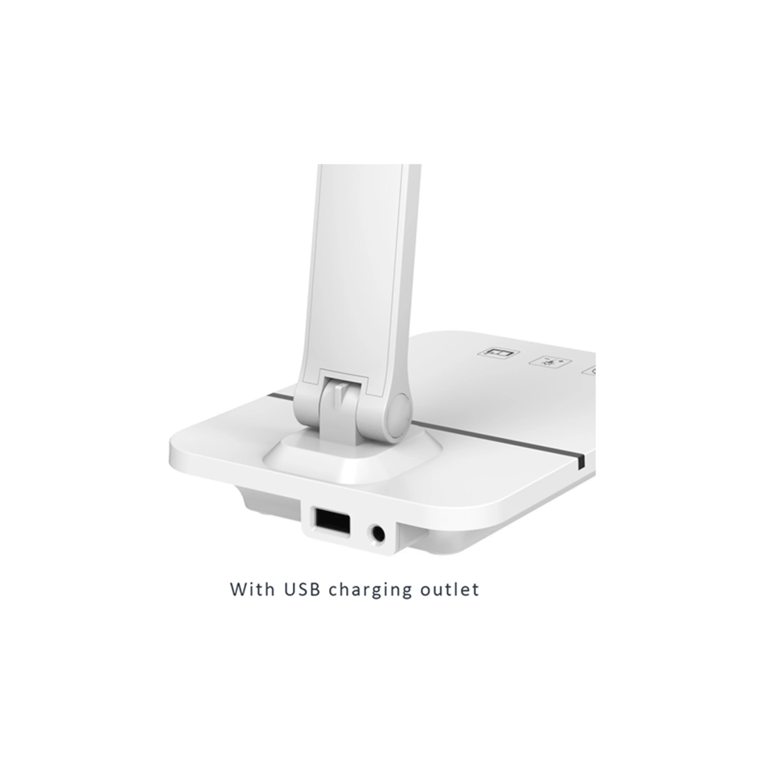 3 Sansai Smart Led Adjustable Position Dimmable Desk Lamp W/ Usb Outlet 7w 450lm
 - White, 3 of 4