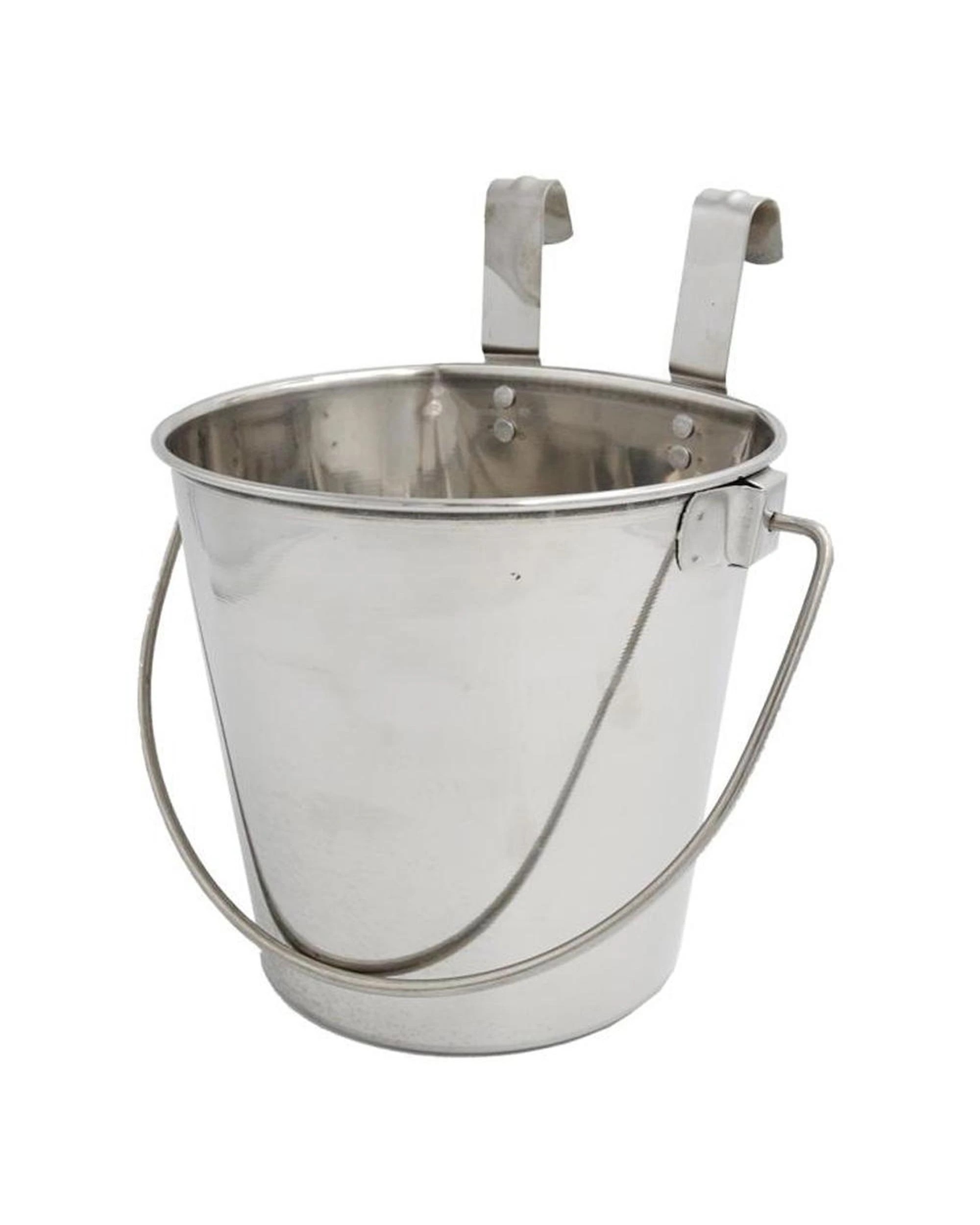1 Zeez Stainless Steel Flat Sided Bucket Pail w/ Two Hooks 1.9L, 1 of 1