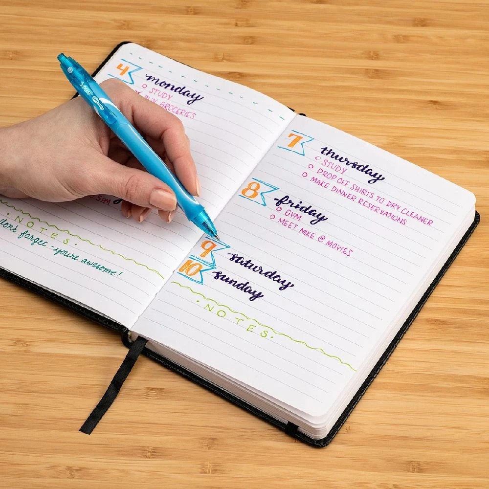 6 Bic Gelocity Quick Dry Gel Pens 0.7mm Assorted 24 Pack, 6 of 6