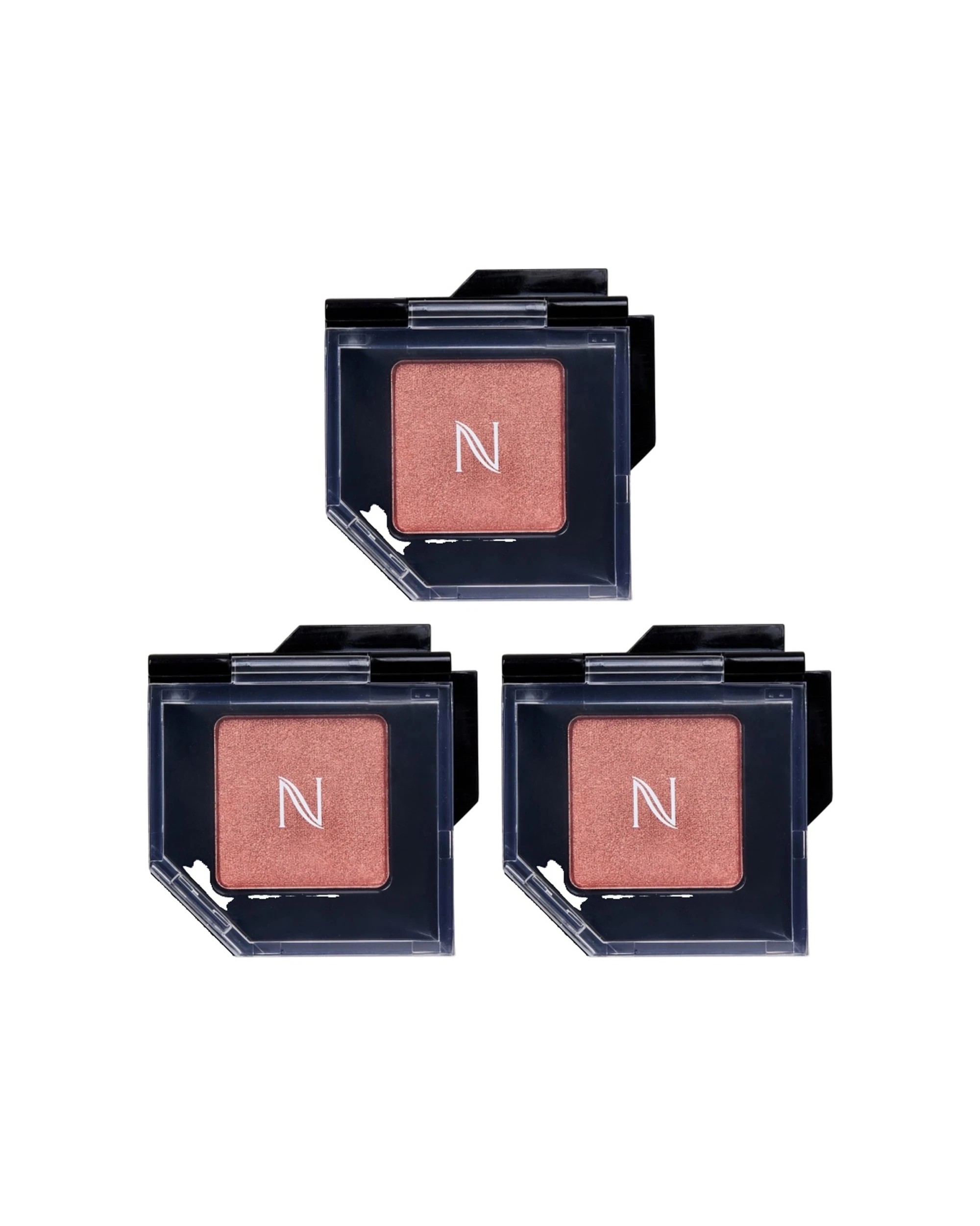 1 Natio 3PK Eyeshadow Single Colour Compact Makeup Product Copper 1g - Pink, 1 of 3