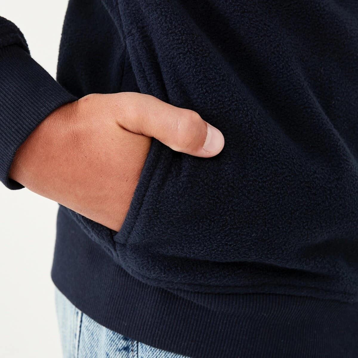 6 Zip Through Polar Fleece Sweatshirt Nvy Sphire, 6 of 10