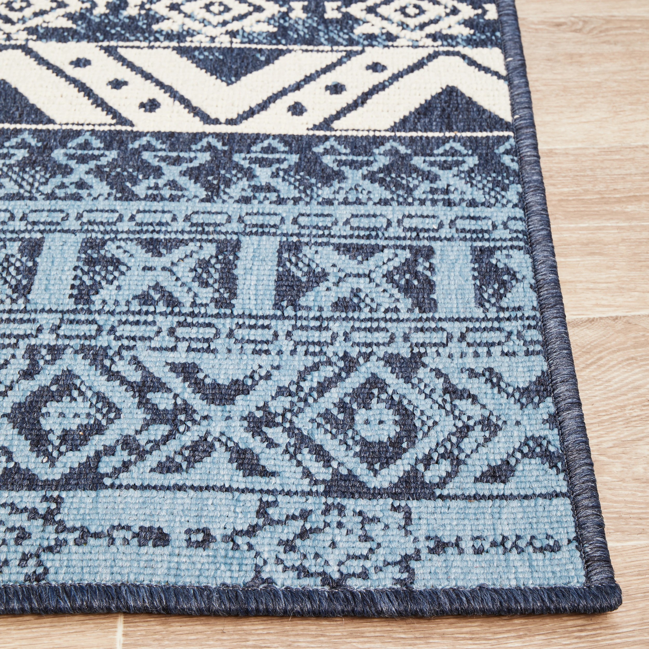 6 Common Ground Rugs Coastline 3333 160x110cm - Small Outdoor Rug - Blue, 6 of 8