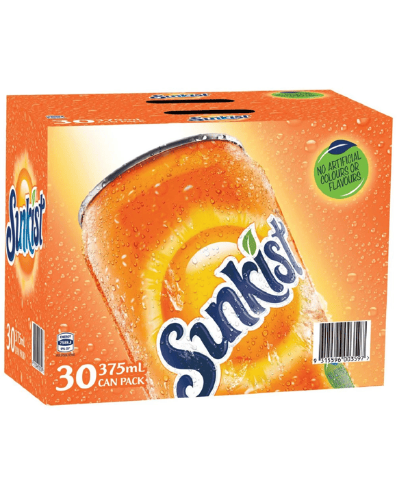 Sunkist Cans 375mL 30 Pack