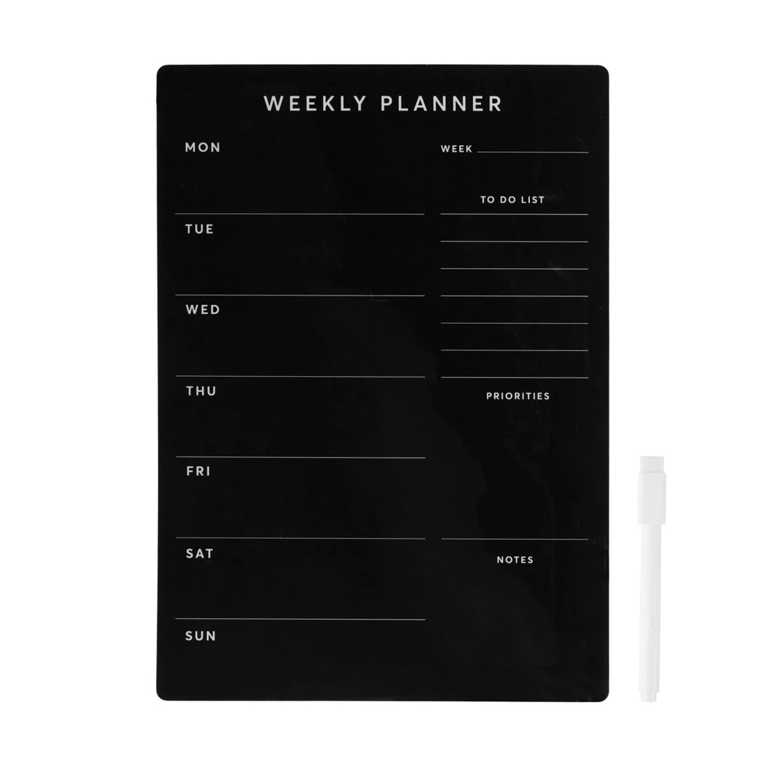 2 Weekly Magnetic Planner - Black, 2 of 8