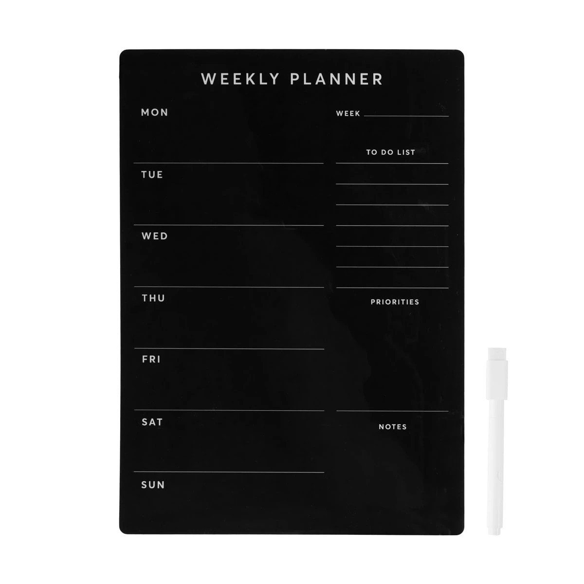 2 Weekly Magnetic Planner - Black, 2 of 8