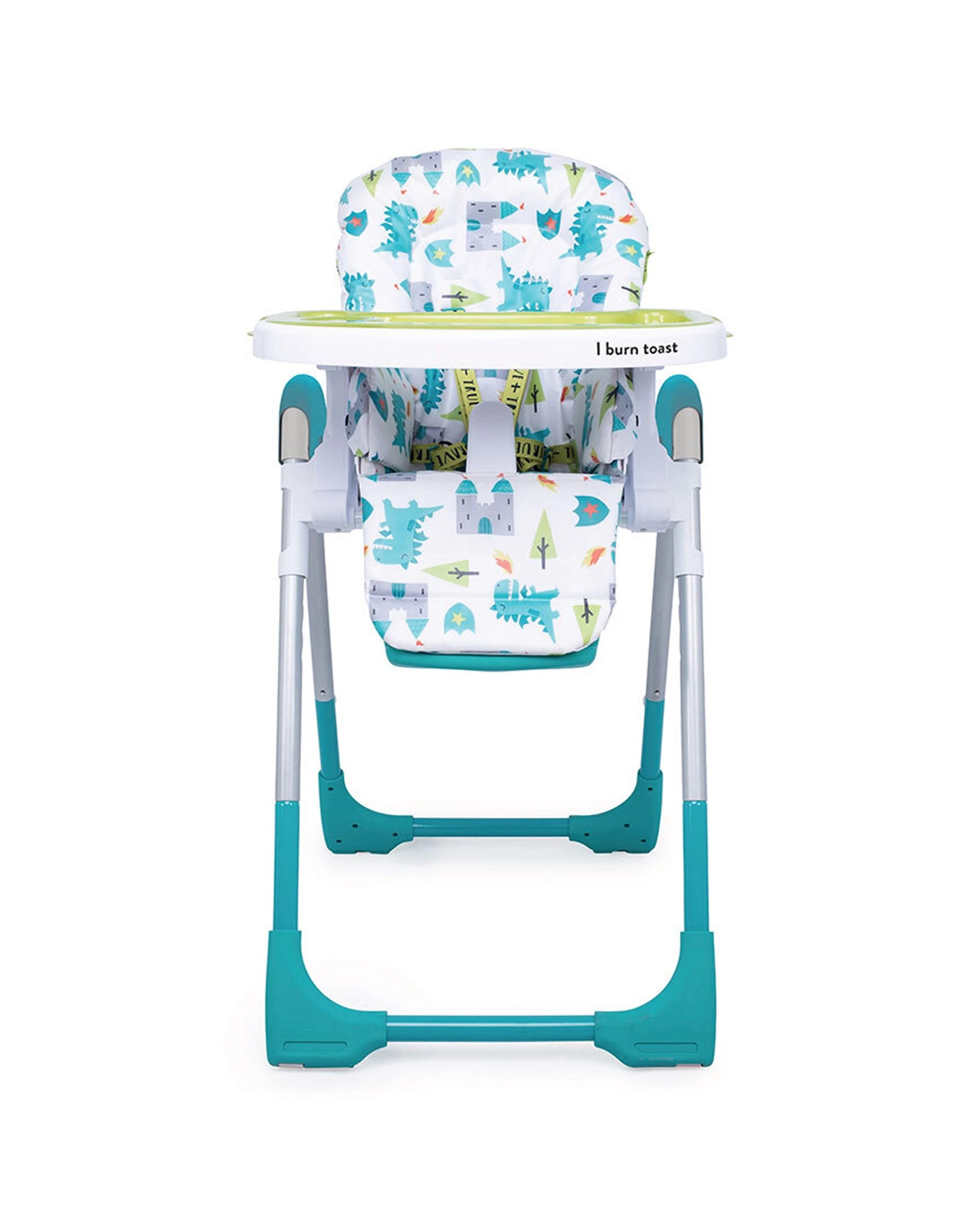 2 Cosatto Noodle Baby Feeding Highchair 0m+ Reclining Seat Adjustable Height Easy Clean Dragon Kingdom - Blue, 2 of 7