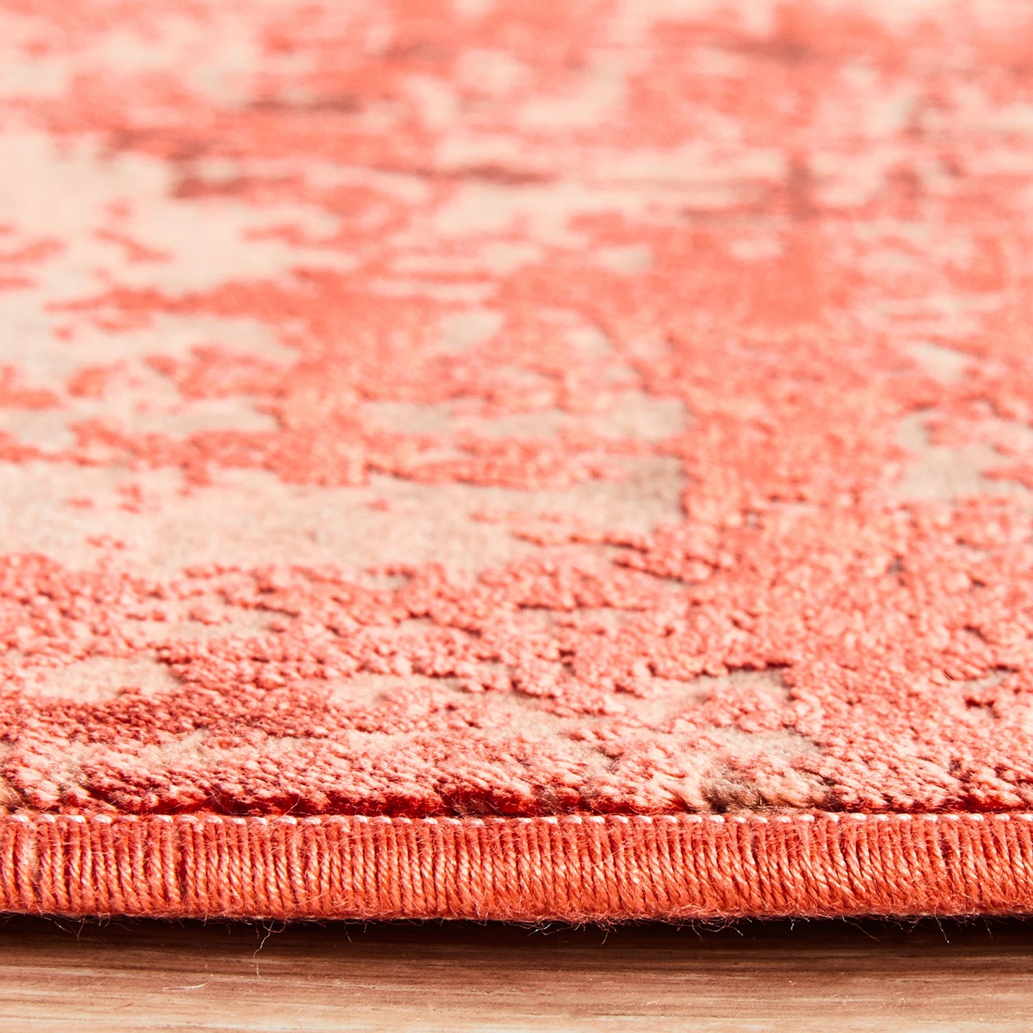 7 Common Ground Rugs Glimmers 101 500x80cm Runner - Extra Large Bamboo Silk Power Loomed Rug - Orange, 7 of 9