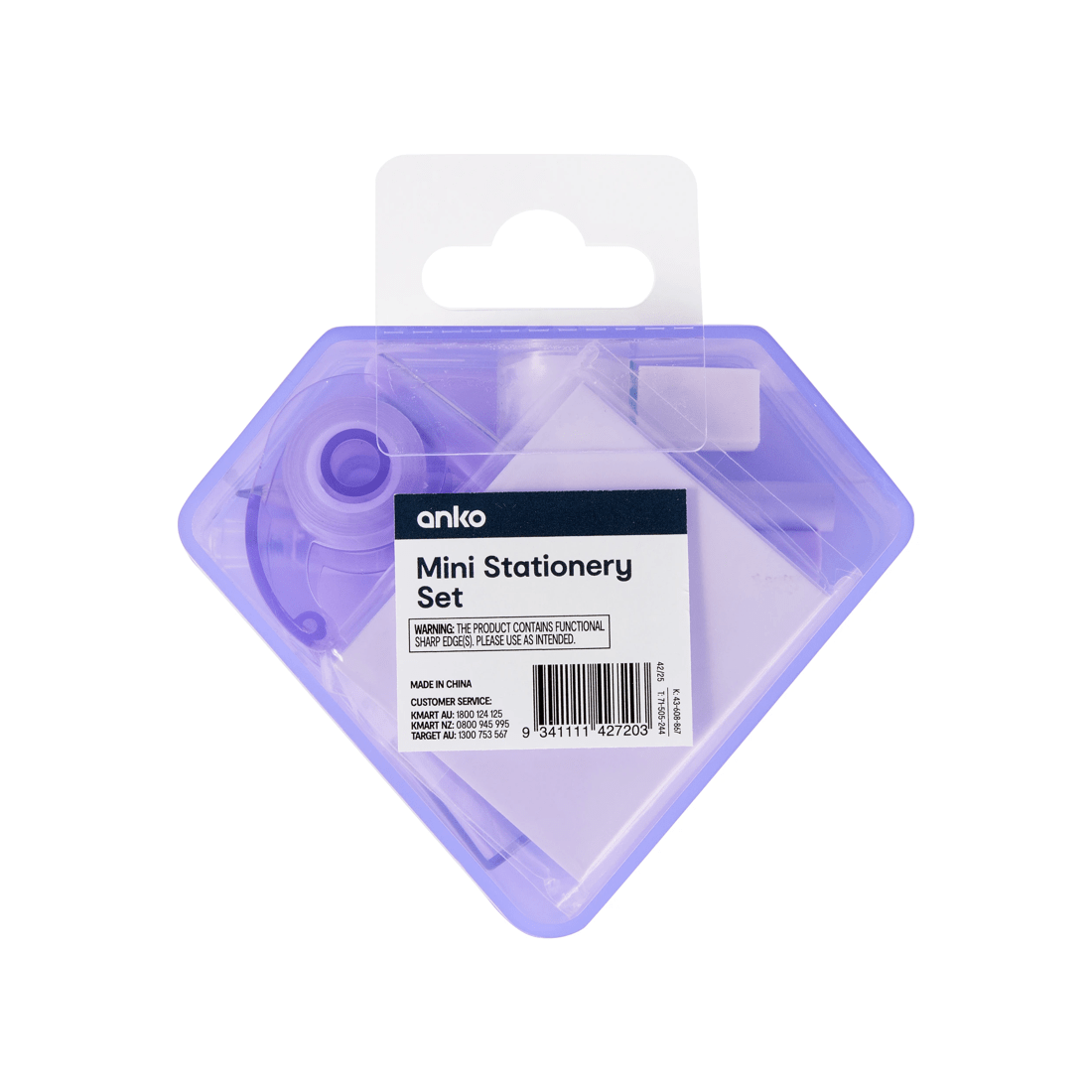 8 Mini Stationery Set - Diamond, 8 of 8