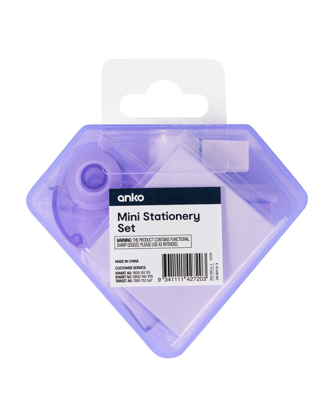 8 Mini Stationery Set - Diamond, 8 of 8