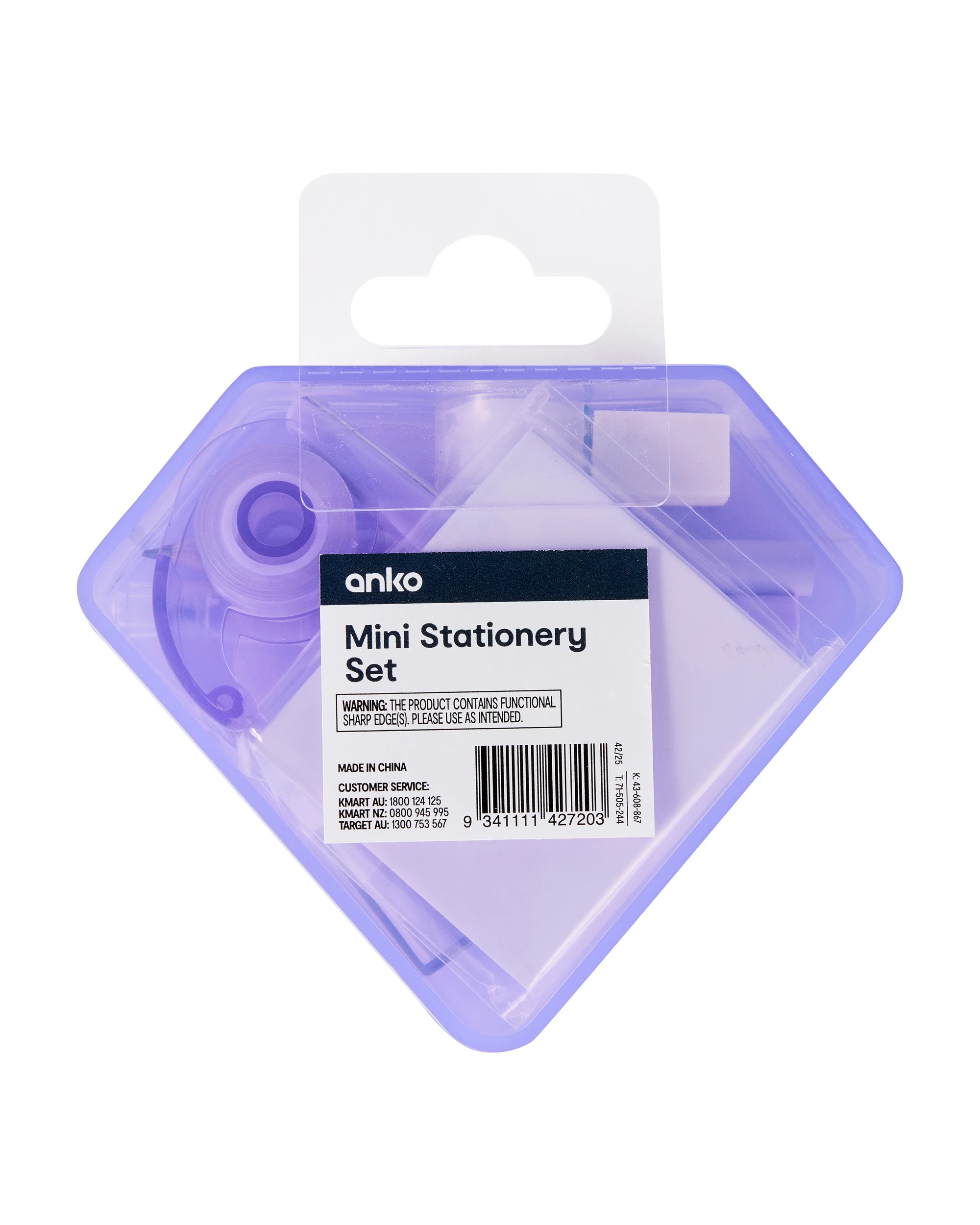 8 Mini Stationery Set - Diamond, 8 of 8