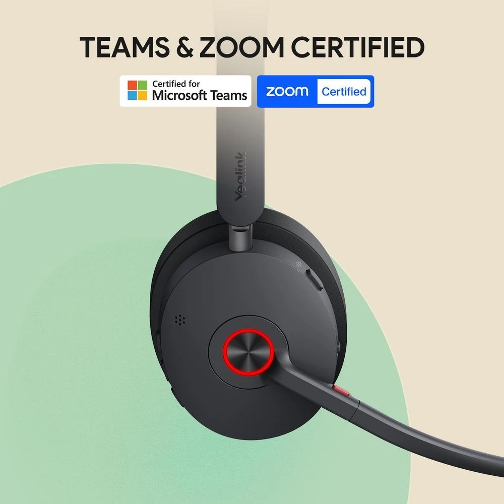 4 Yealink BH70 Bluetooth On-Ear NC Wireless 3-mic Headset Black, 4 of 7