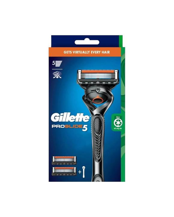 Gillette ProGlide5 Razor Handle + 2 Refill Blades