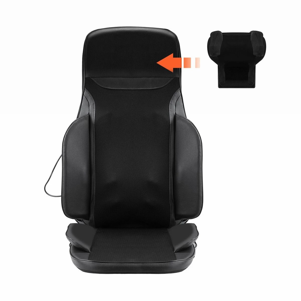 3 HOMASA Full Body Massage Cushion Shiatsu Back Neck Massager Chair Pad Massaging Seat Kneading Rolling Heat Vibration, 3 of 3