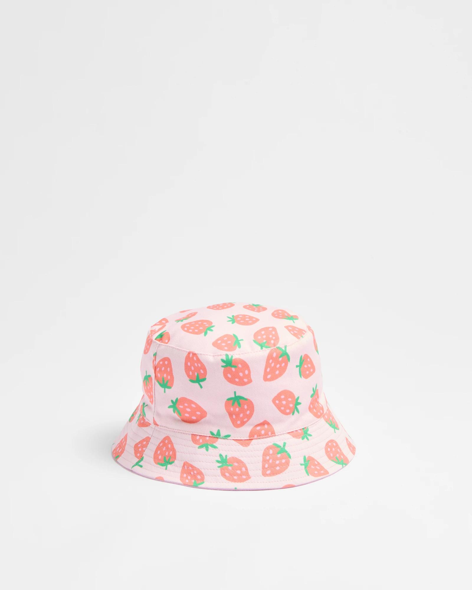 1 Target Kids Reversible Bucket Hat STRAWBERRY, 1 of 3